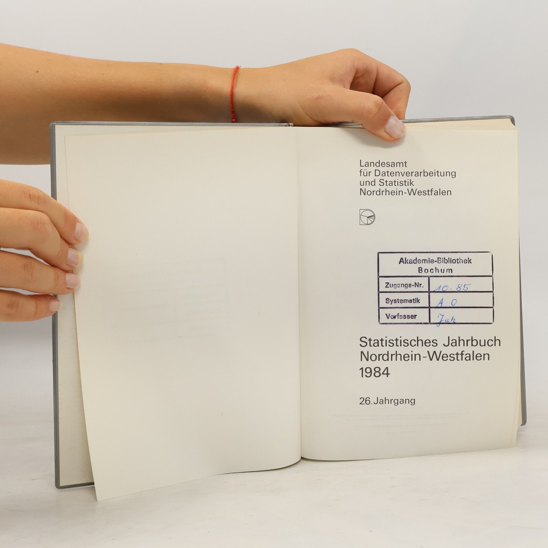 kolektiv Statistisches Jahrbuch Nordrhein-Westfalen 1984