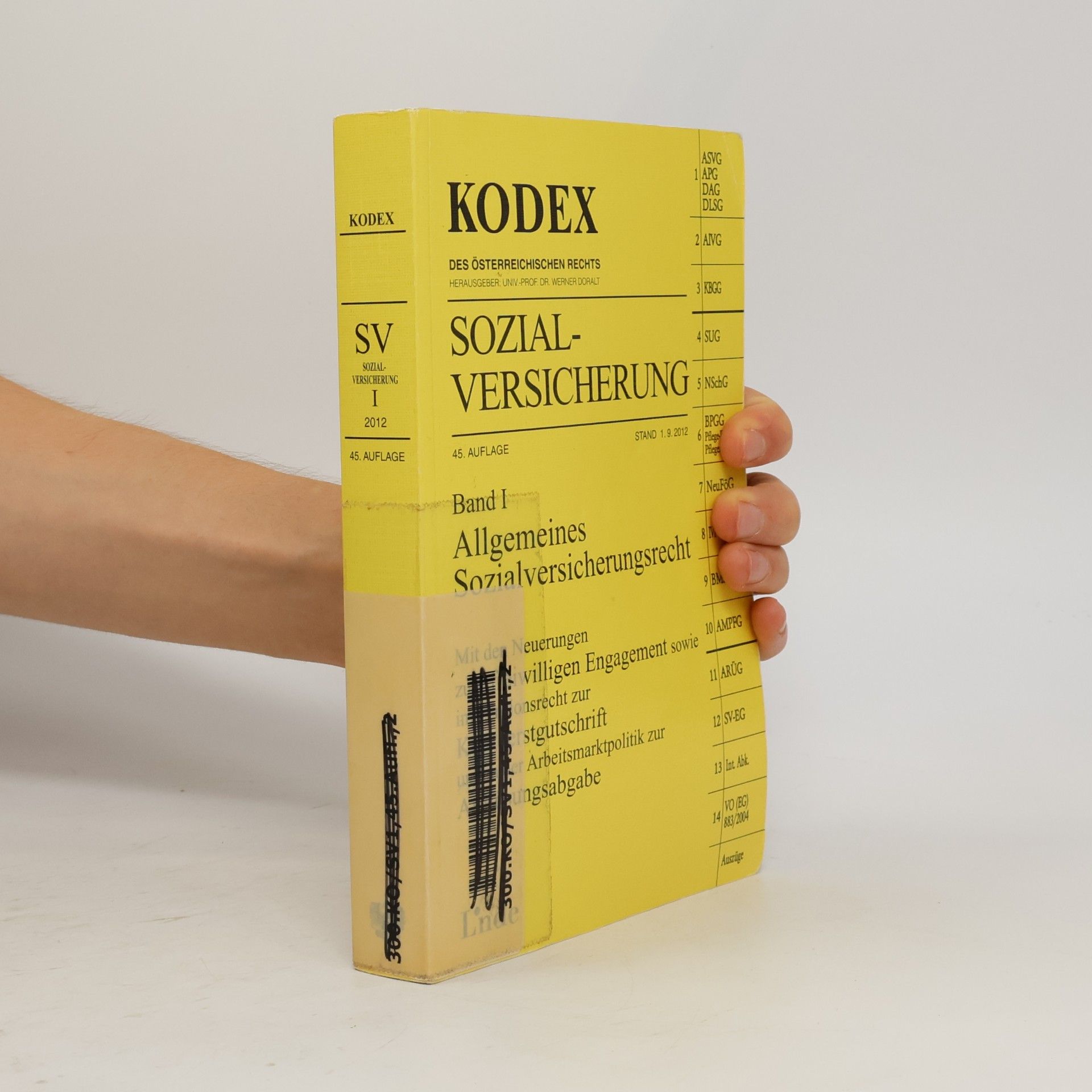 Franz Marhold Kodex des Österreichischen Rechts - 1: Sozialversicherung