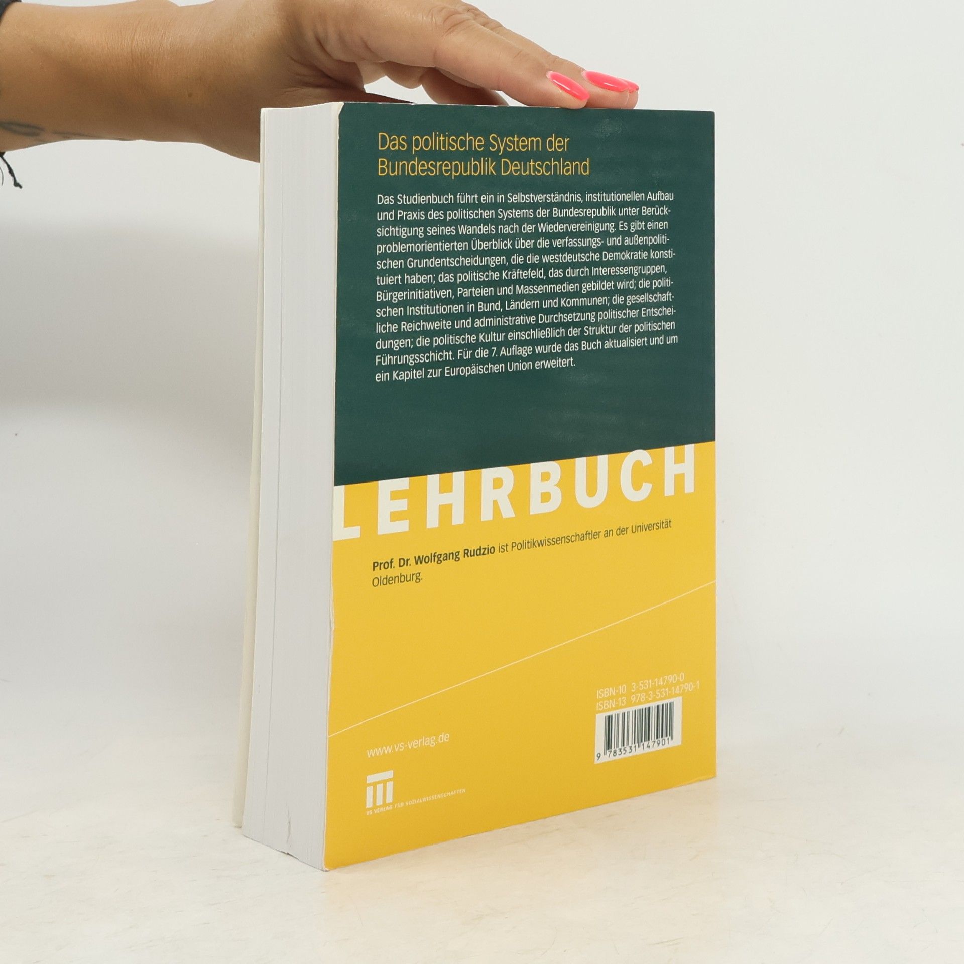 Wolfgang Rudzio Das politische System der Bundesrepublik Deutschland