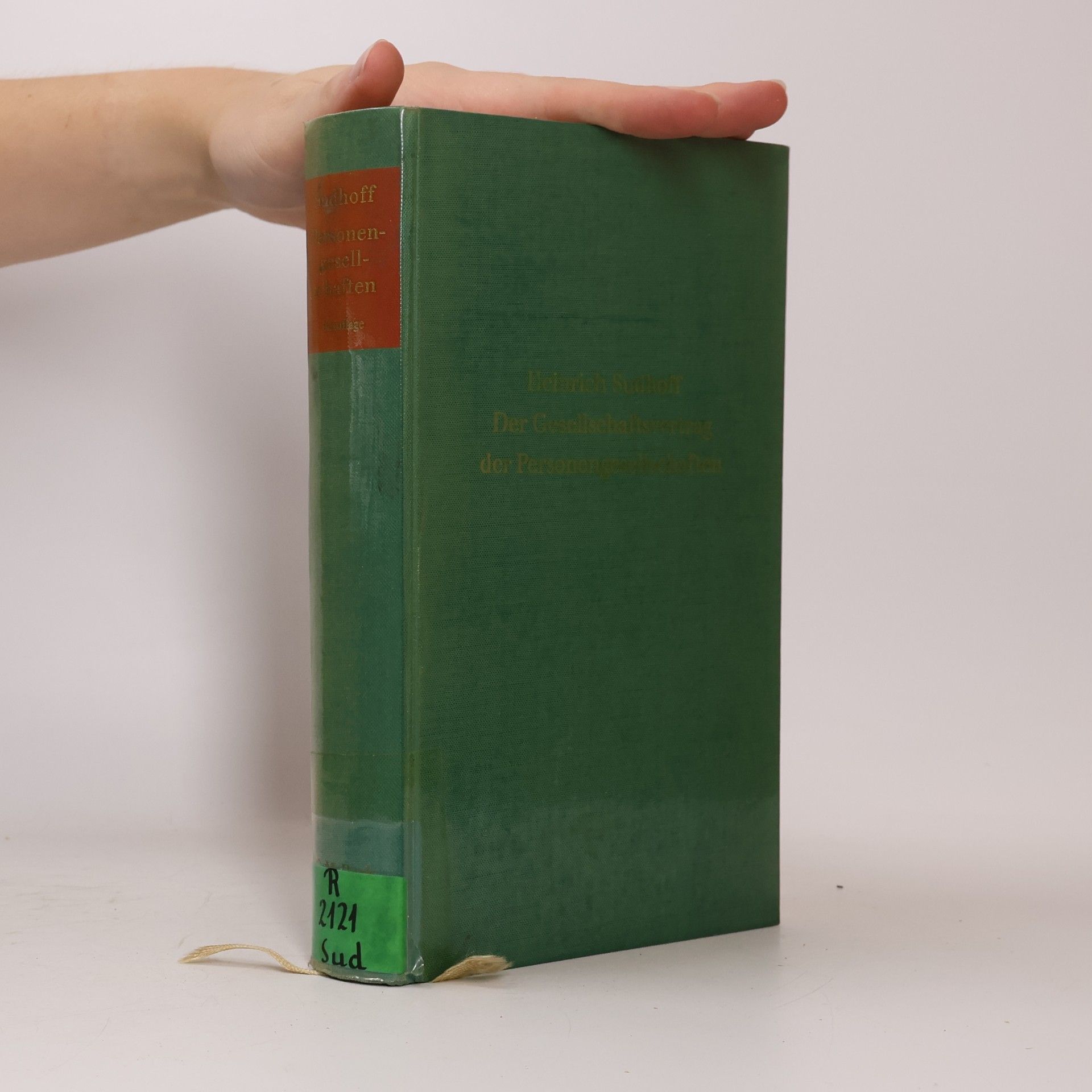 Heinrich Sudhoff Der Gesellschaftsvertrag der Personengesellschaften
