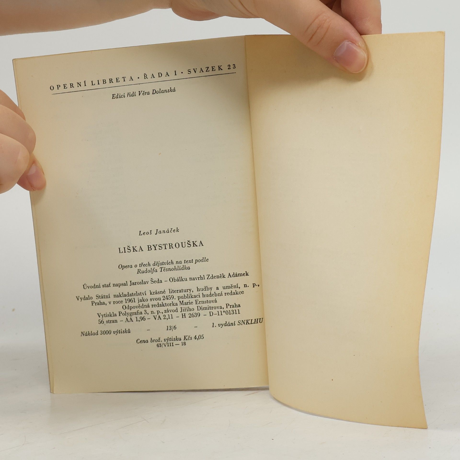 Leoš Janáček Operní libreta I-23. Liška Bystrouška