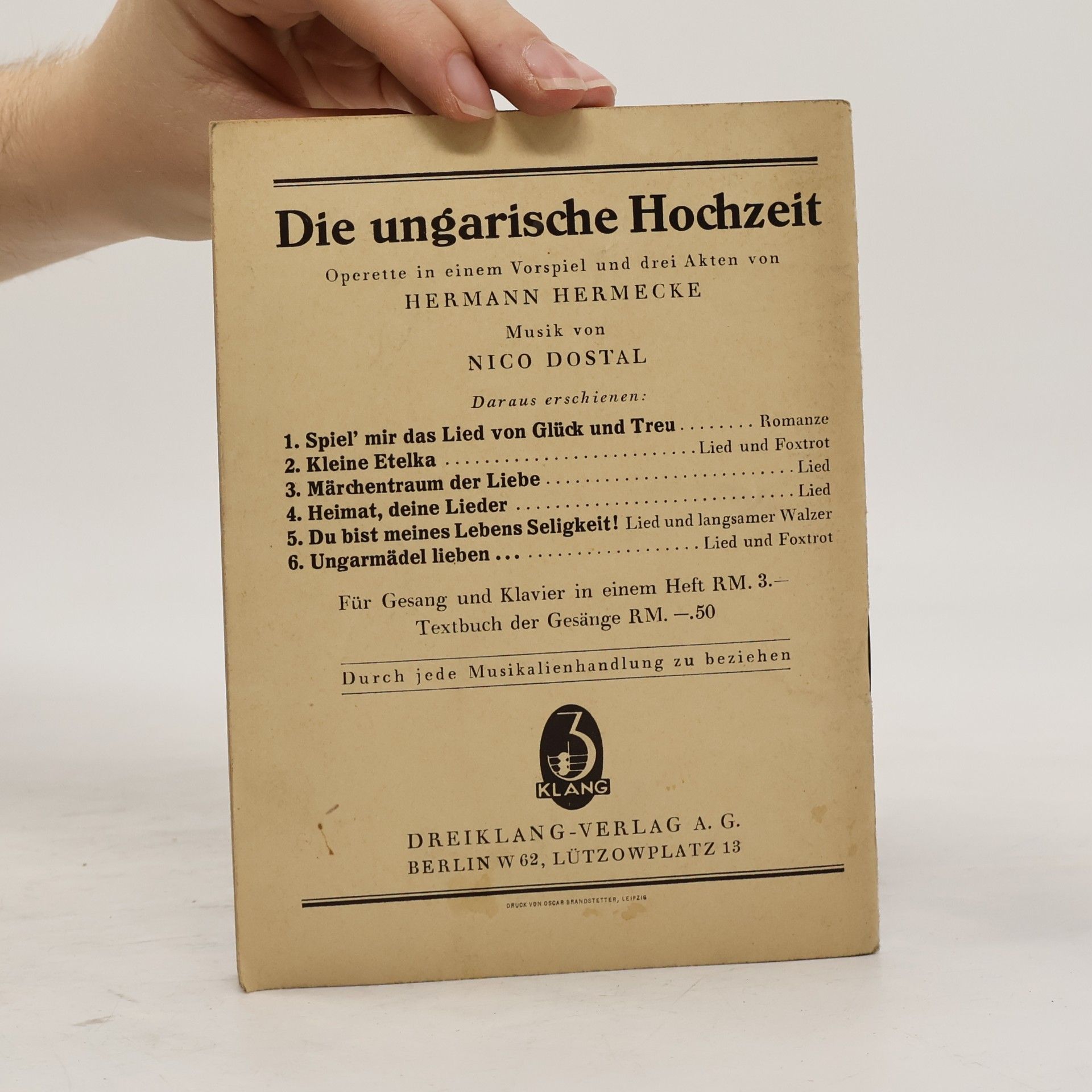 Hermann Hermecke Die ungarische Hochzeit