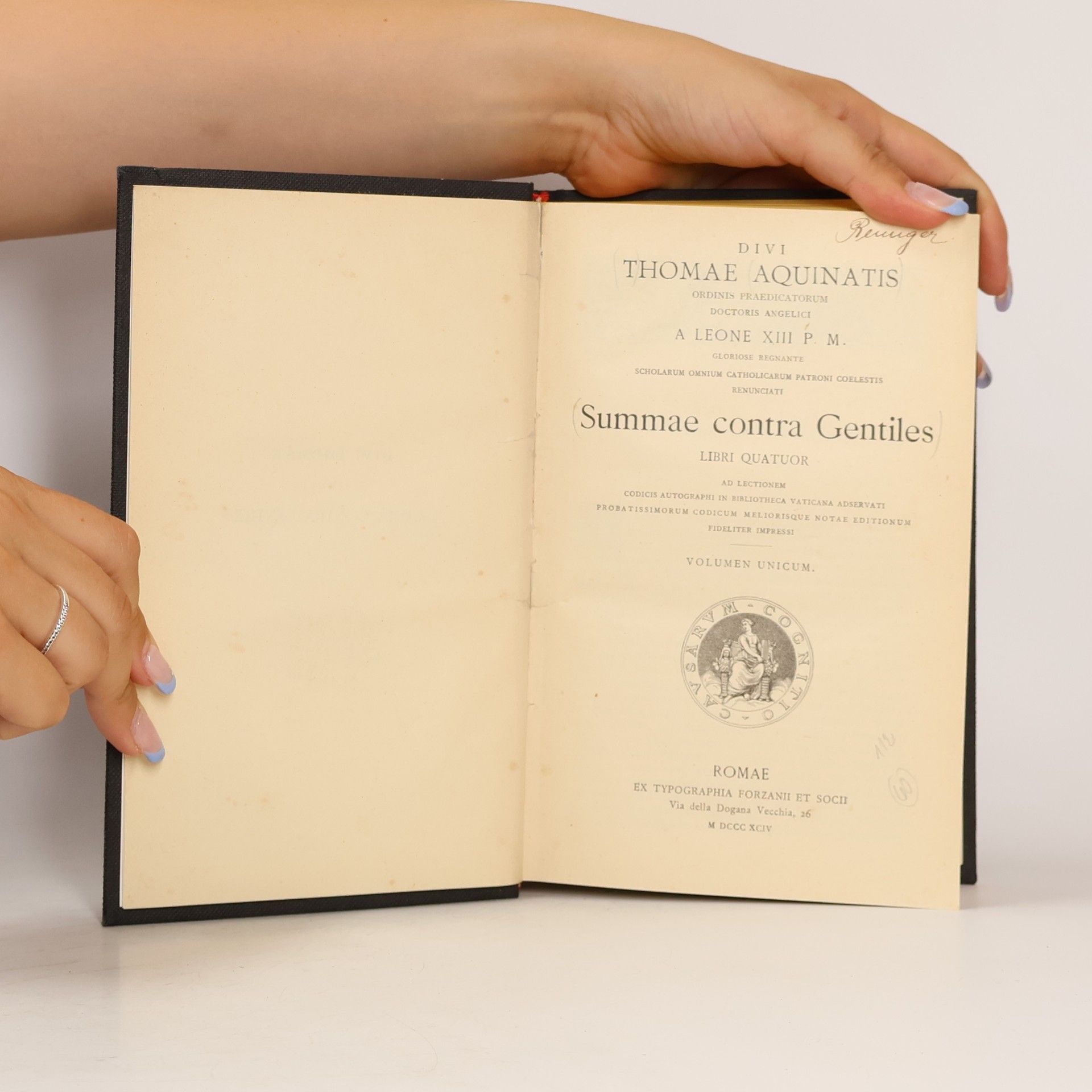 Divi Thomae Aquinatis Summae contra Gentiles
