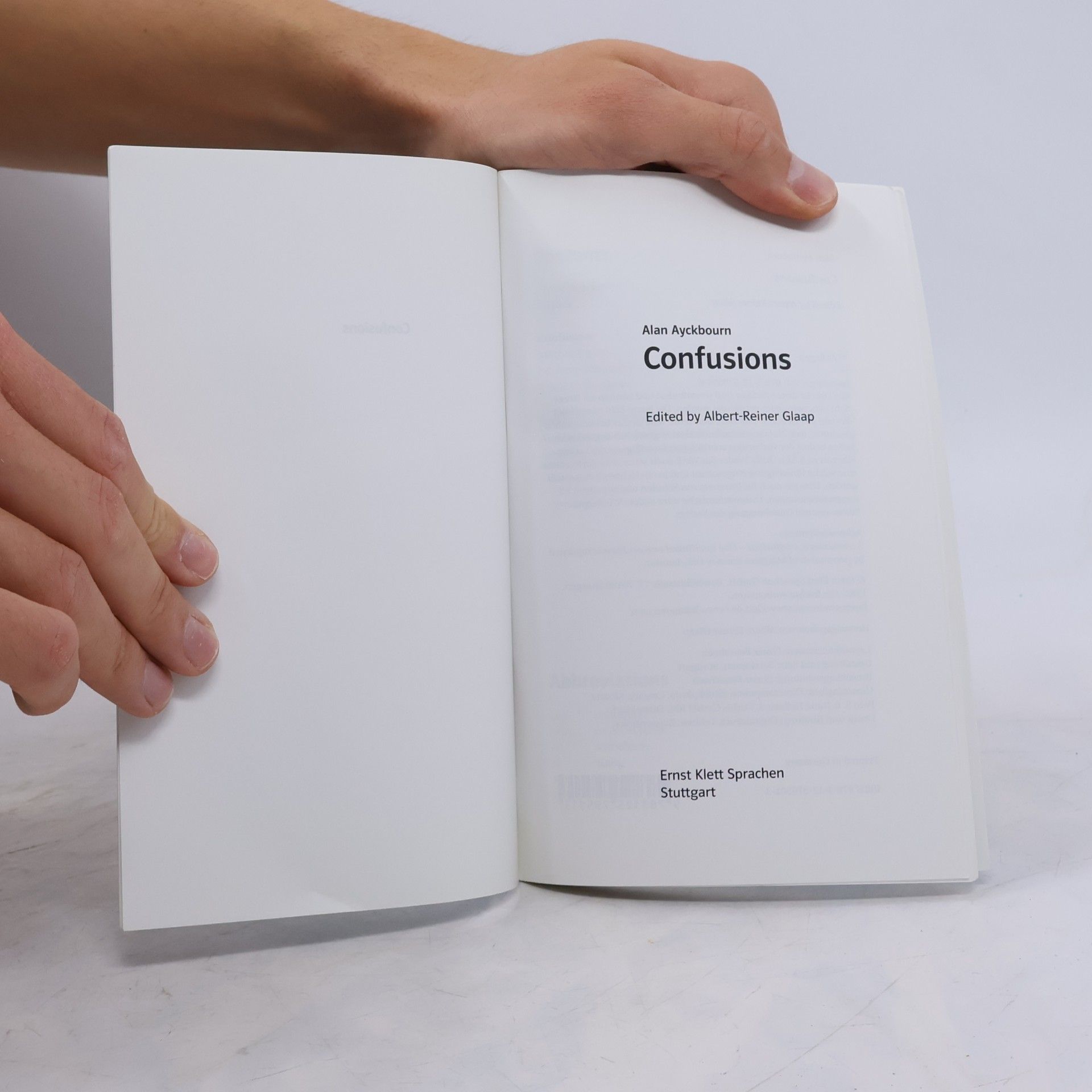 Alan Ayckbourn Klett English Editions: Confusions