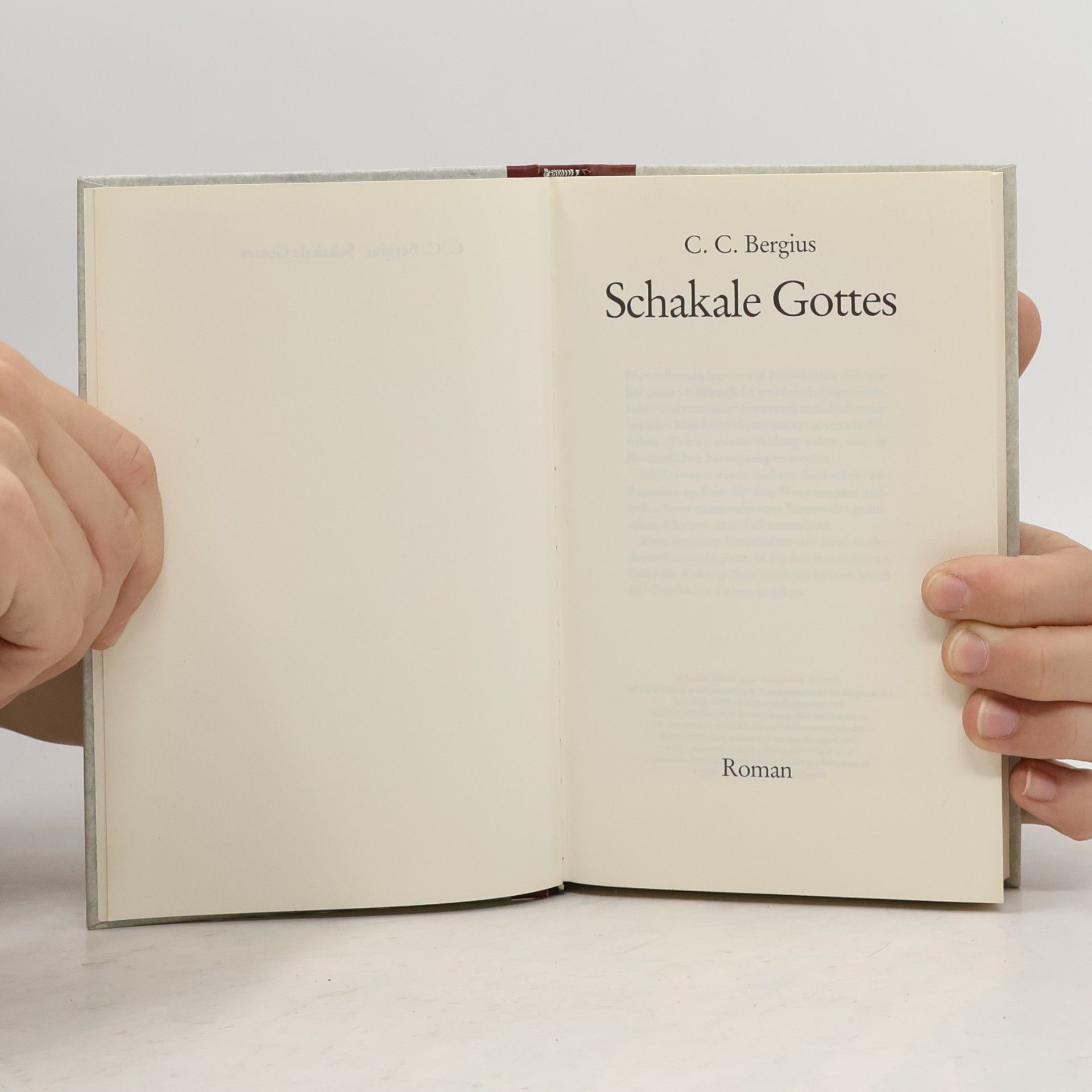 C. C. Bergius Schakale Gottes