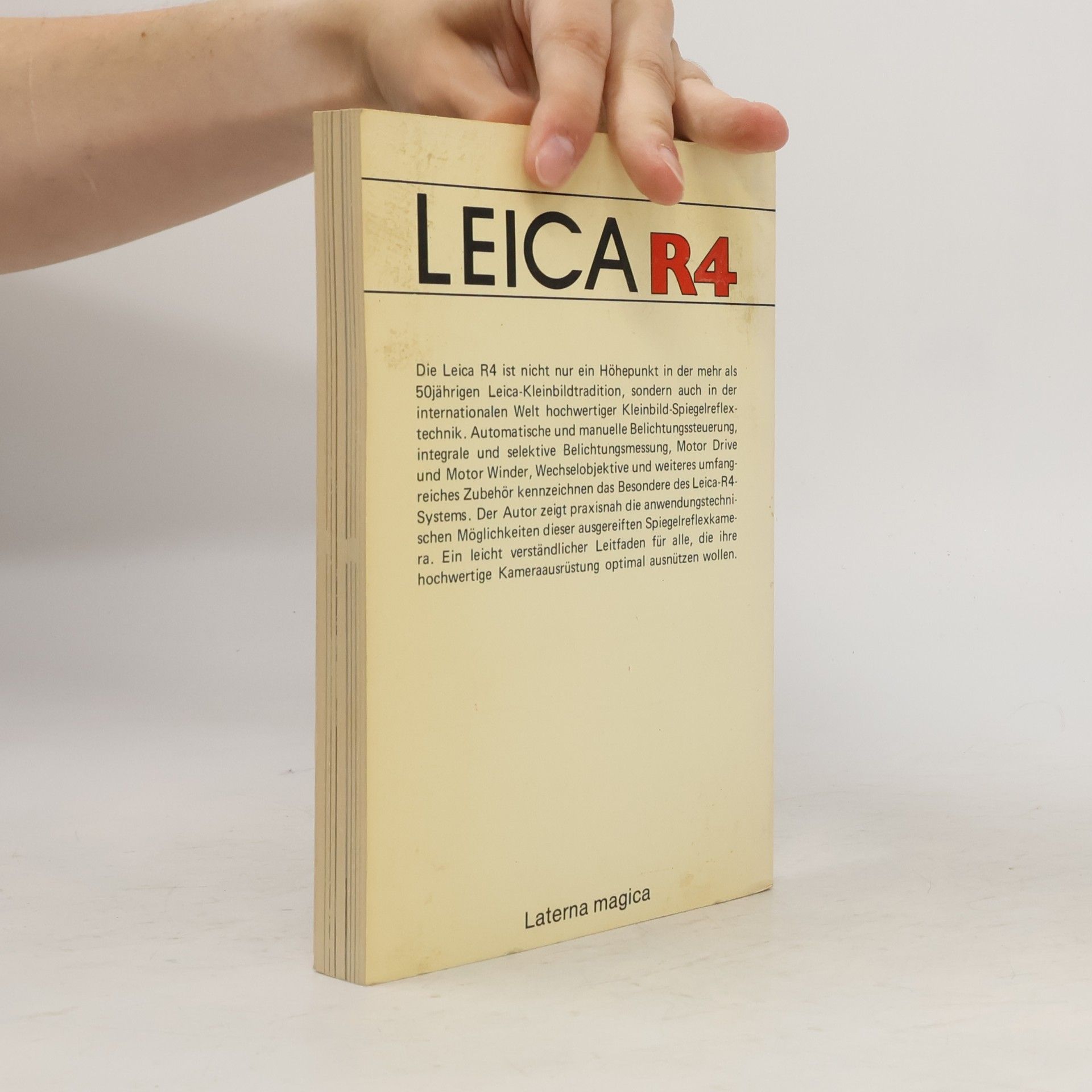 Heinz von Lichem Leica R 4