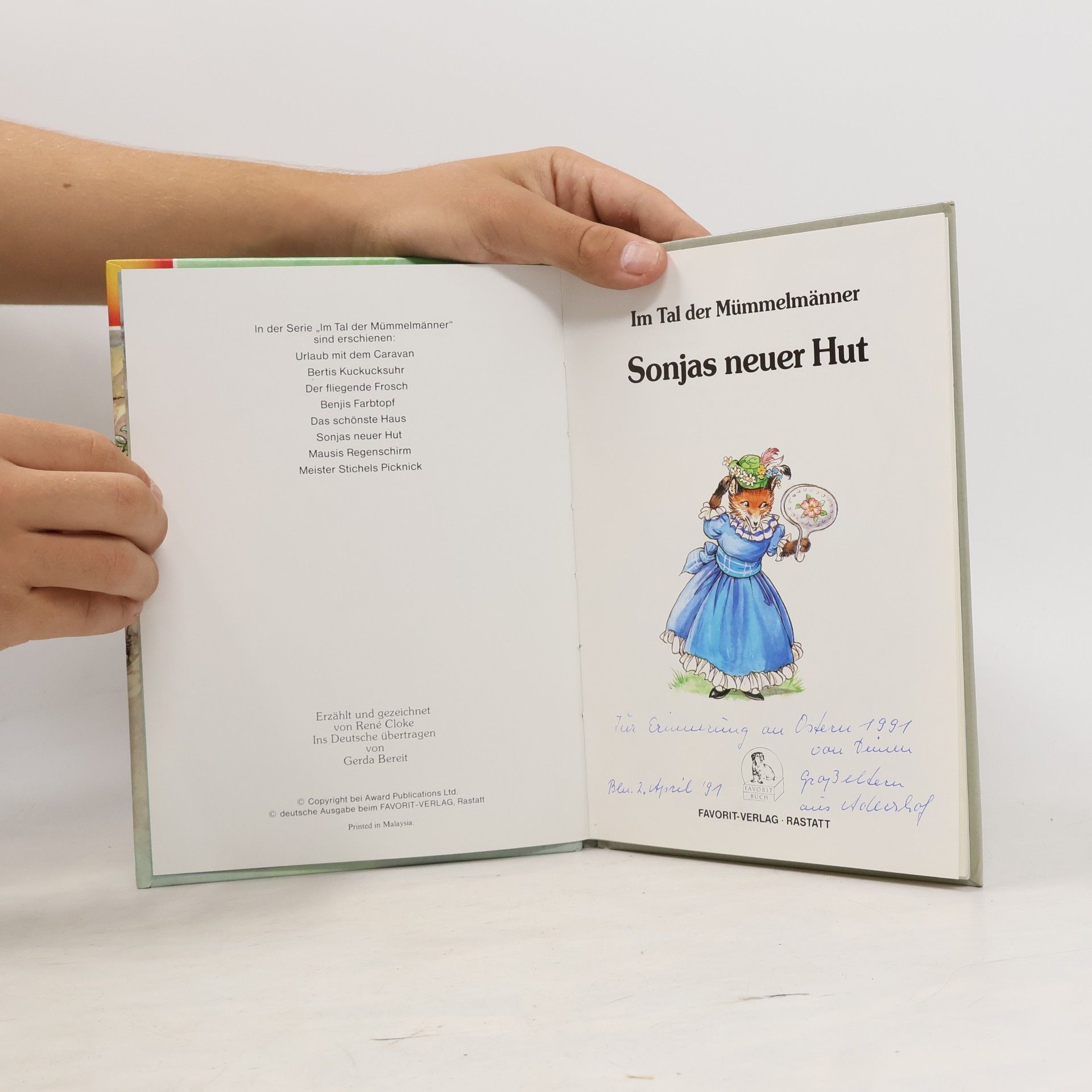 René Cloke Im Tal der Mümmelmänner - Sonjas neuer Hut