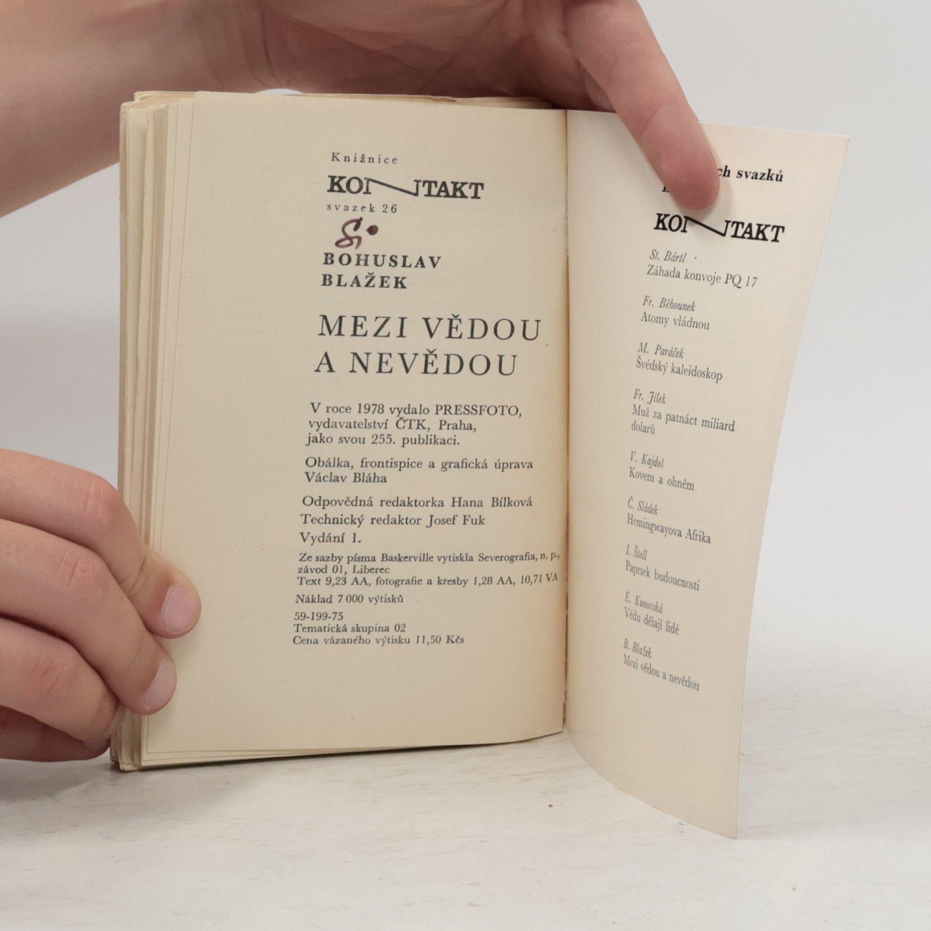 Bohuslav Blažek Mezi vědou a nevědou