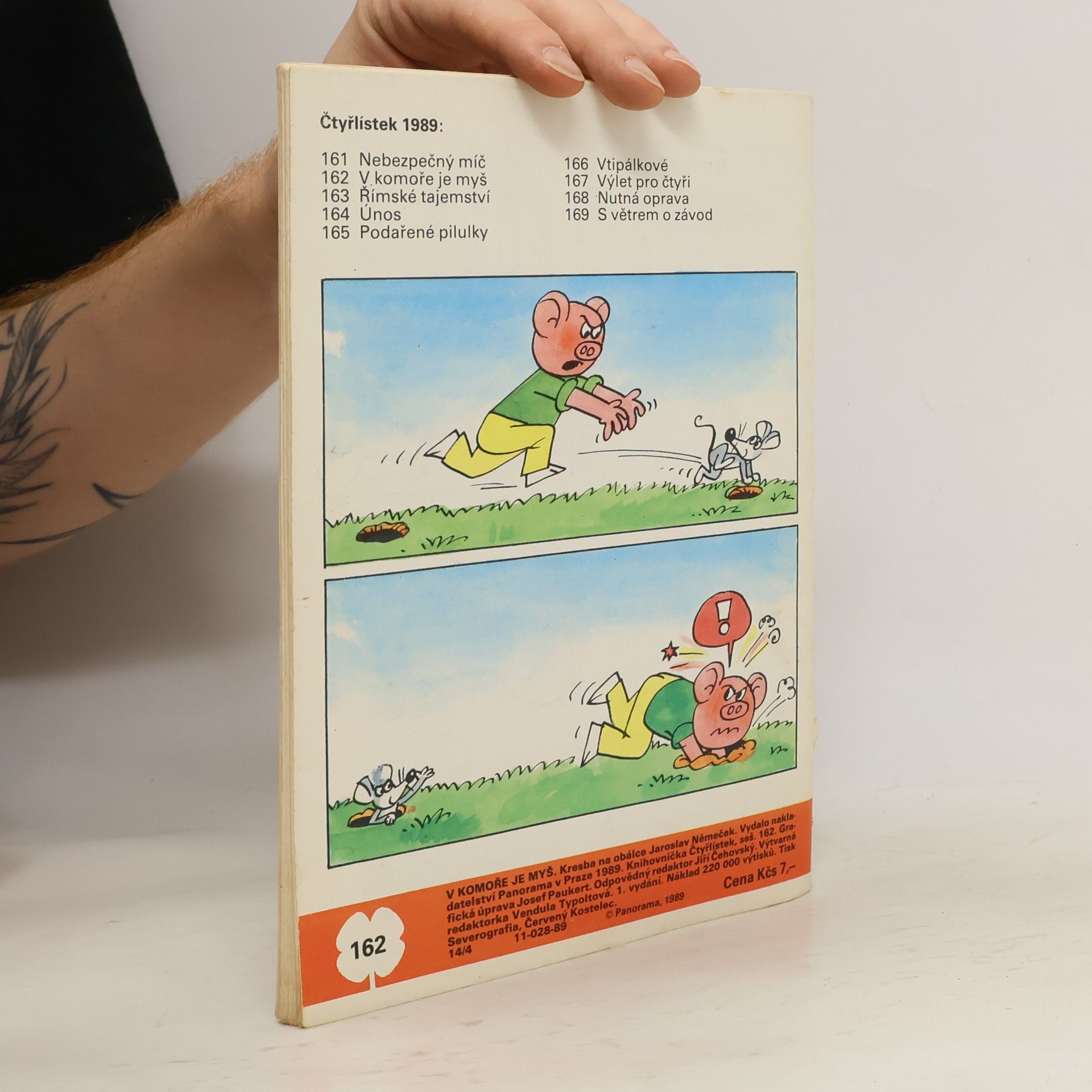 Ljuba Štíplová Čtyřlístek 162. V komoře je myš