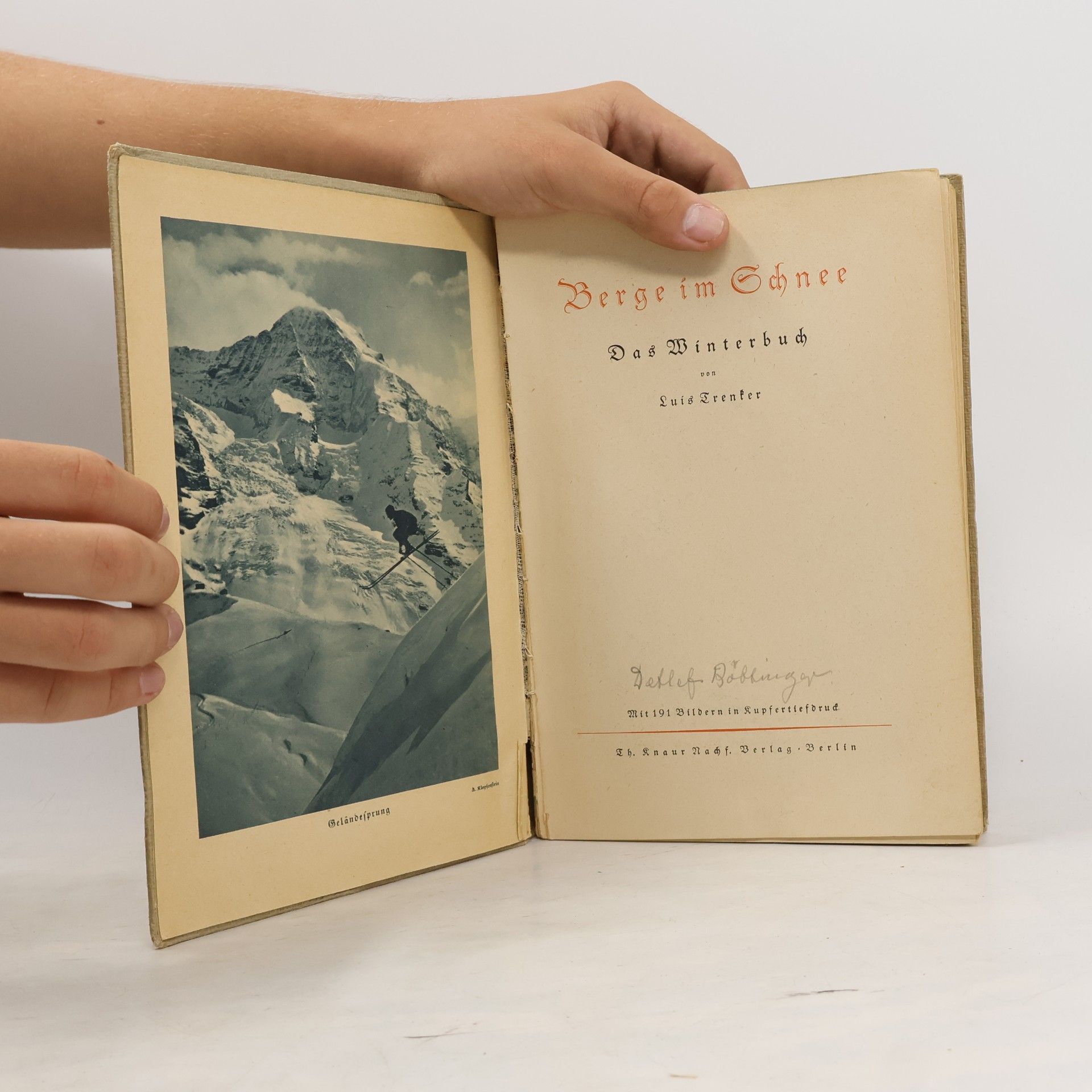 Luis Trenker Berge im Schnee. Das Winterbuch