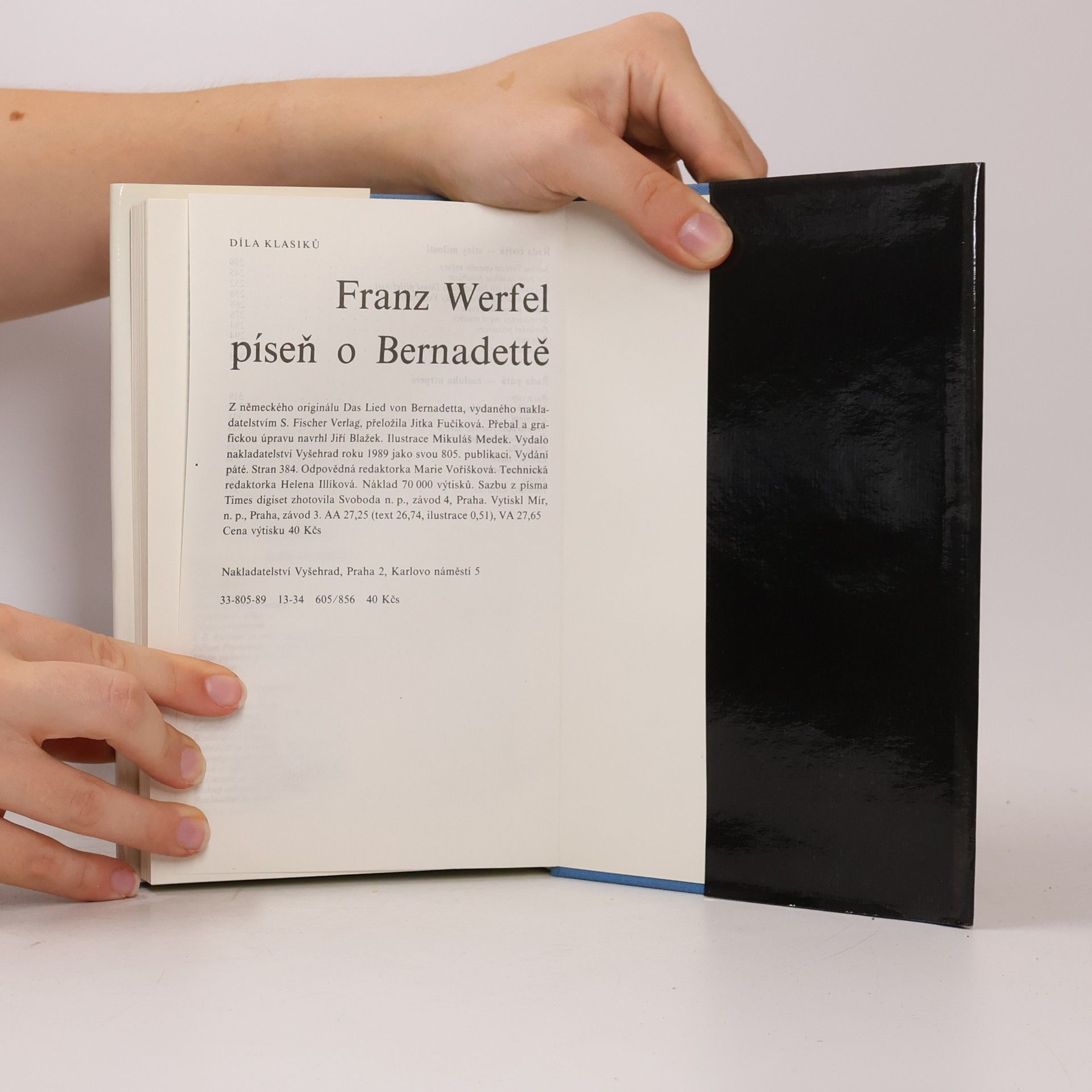 Franz Werfel Píseň o Bernadettě