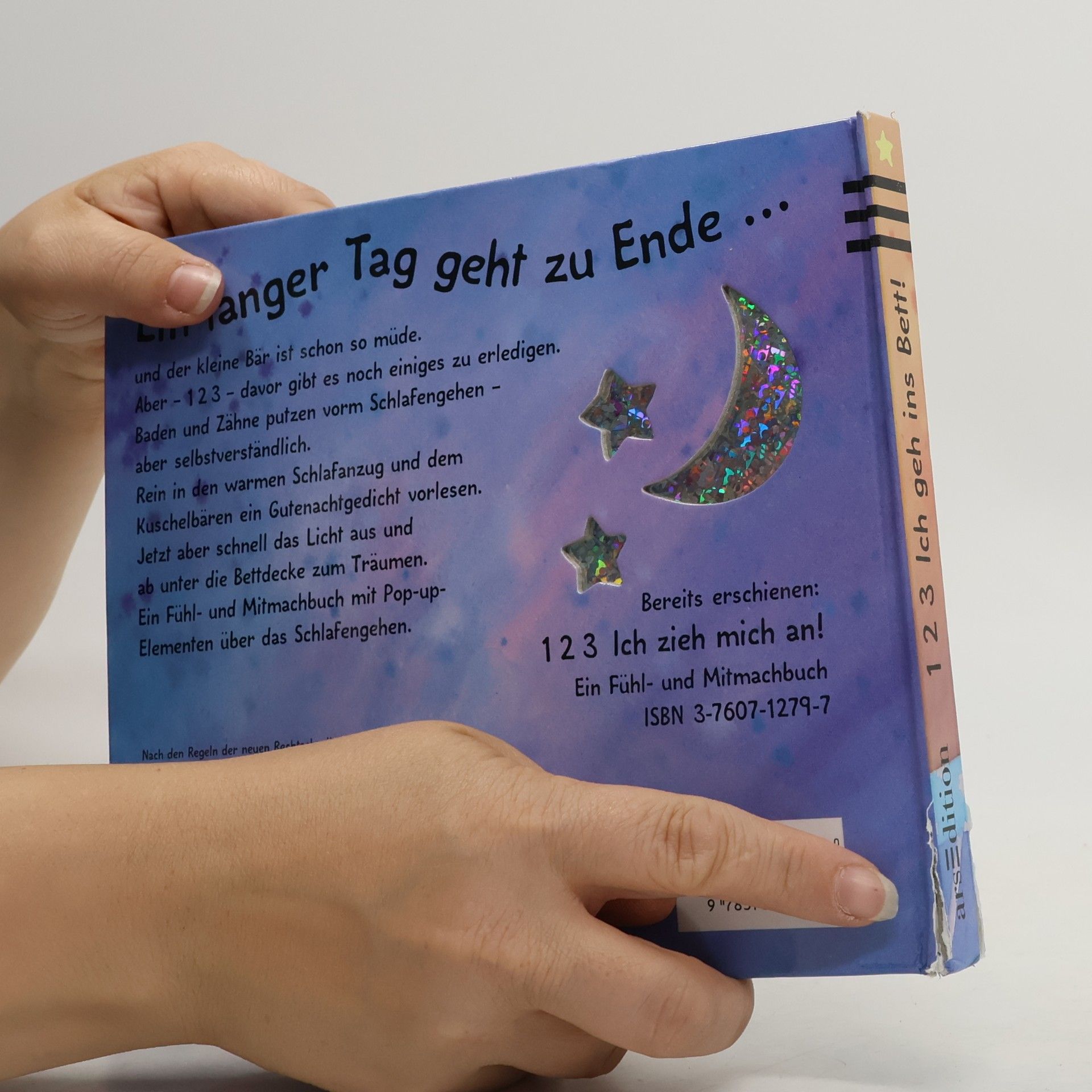 Daniela Filthaut 1, 2, 3, Ich geh ins Bett. Ein Fühl- und Mitmachbuch.