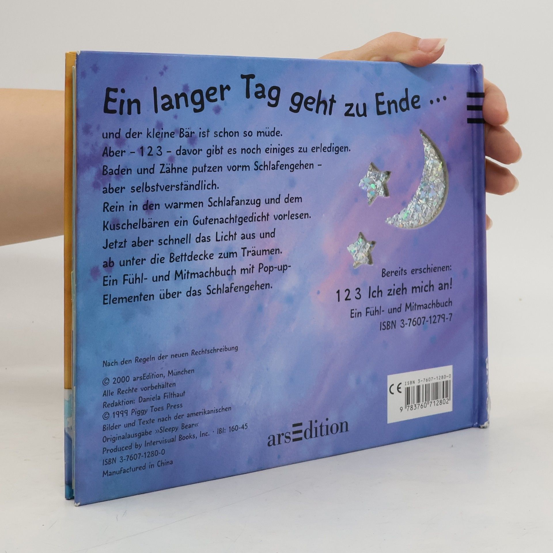 Daniela Filthaut 1, 2, 3, Ich geh ins Bett. Ein Fühl- und Mitmachbuch.
