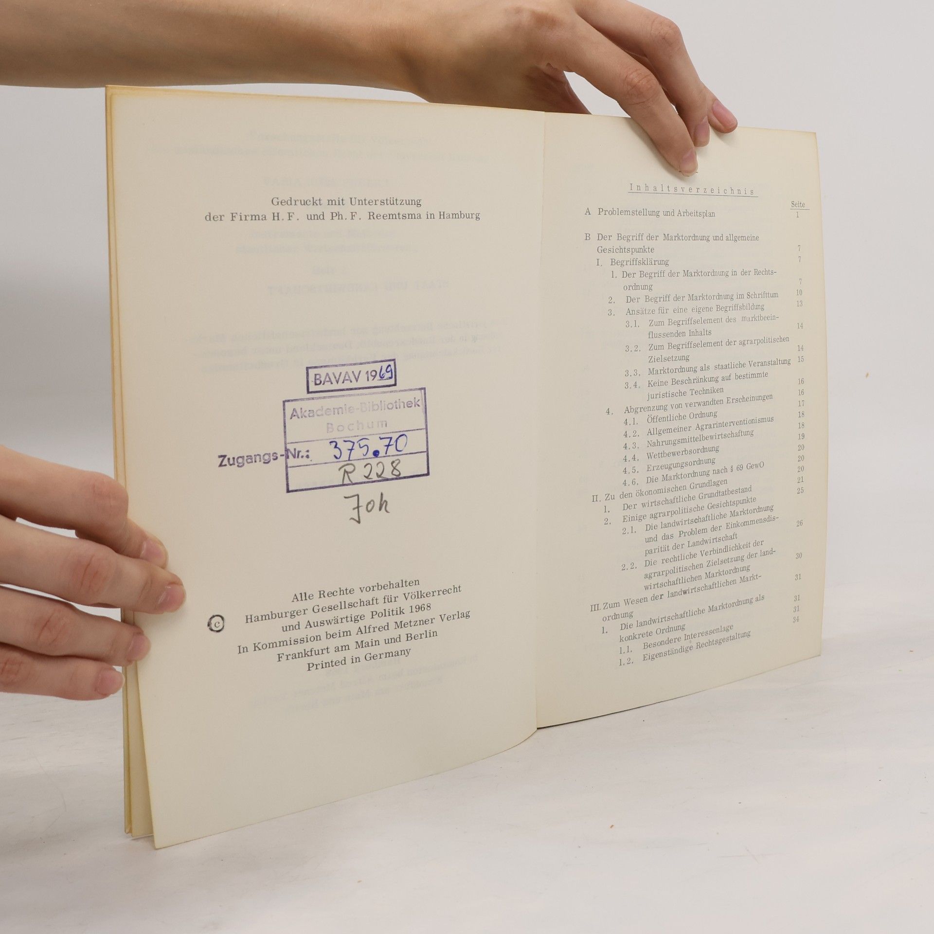 Olaf Johannsen Staat und Landwirtschaft
