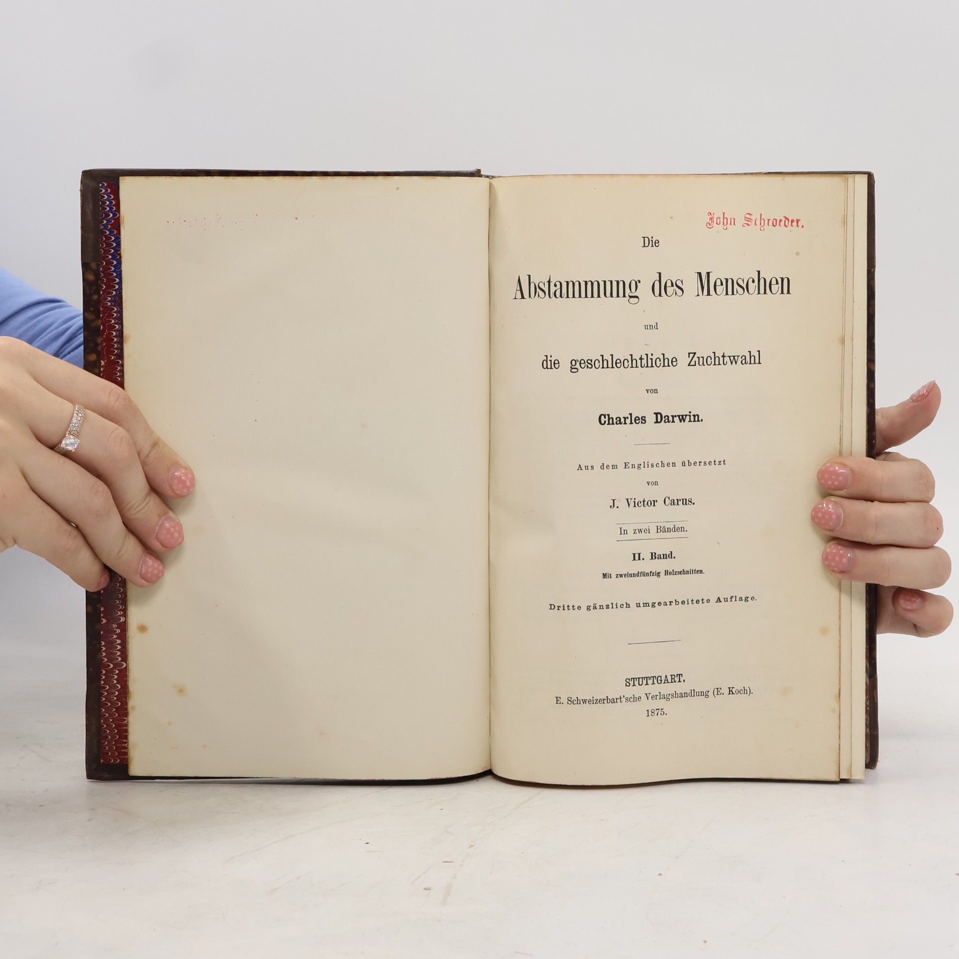 Charles Darwin Die Abstammung des Menschen und die geschlechtliche Zuchtwahl II