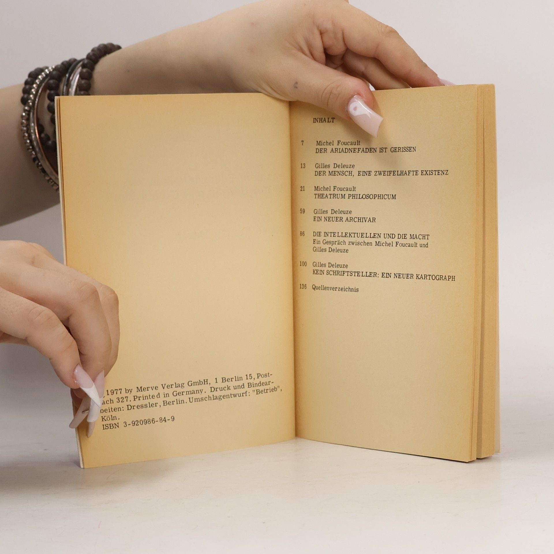 Gilles Deleuze Der Faden ist gerissen