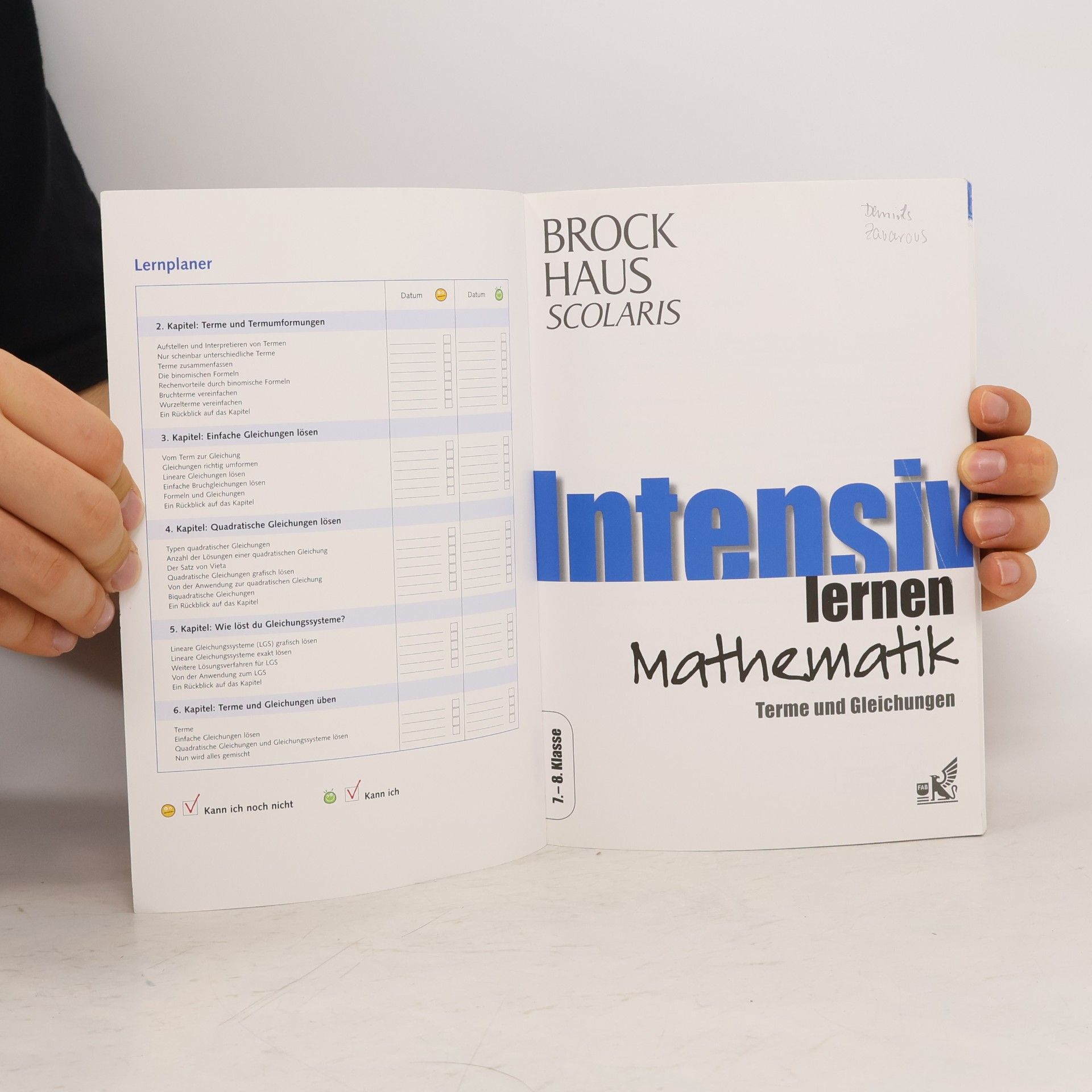 Autores varios Brockhaus Scolaris Intensiv lernen Mathematik 7.-8. Klasse. Terme und Gleichungen