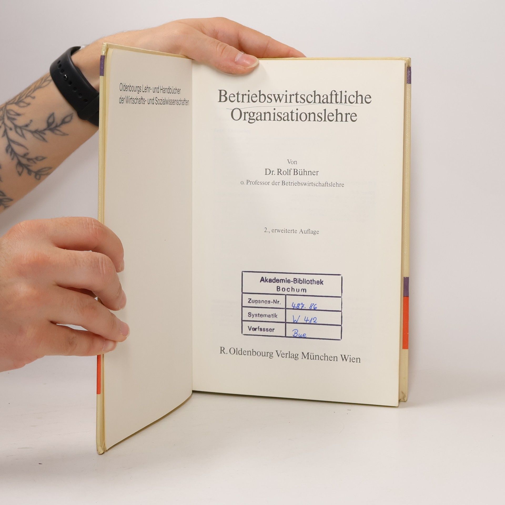Rolf Bühner Betriebswirtschaftliche Organisationslehre