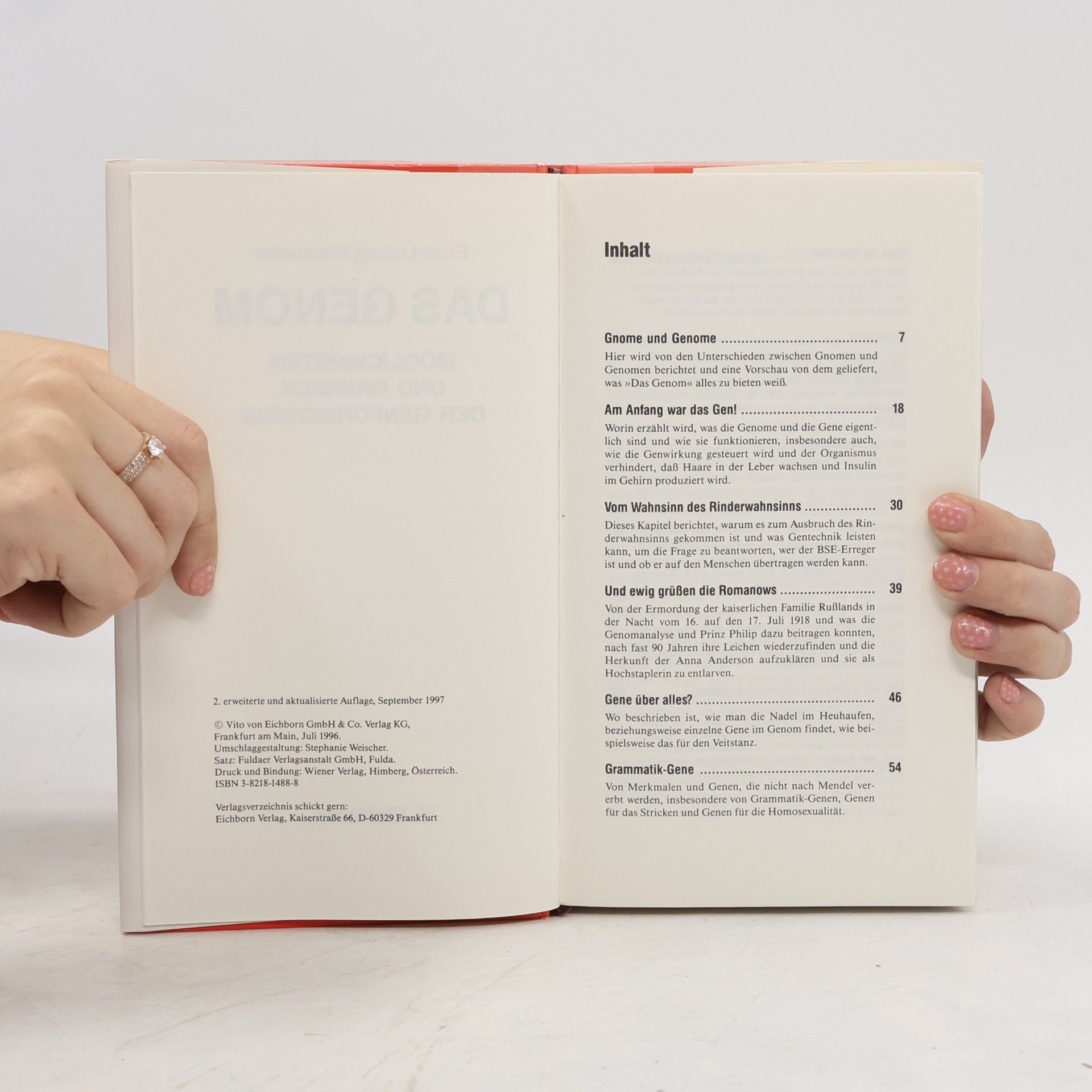Ernst-Ludwig Winnacker Das Genom. Möglichkeiten und Grenzen der Genforschung - Erweiterte und aktualisierte Neuausgabe