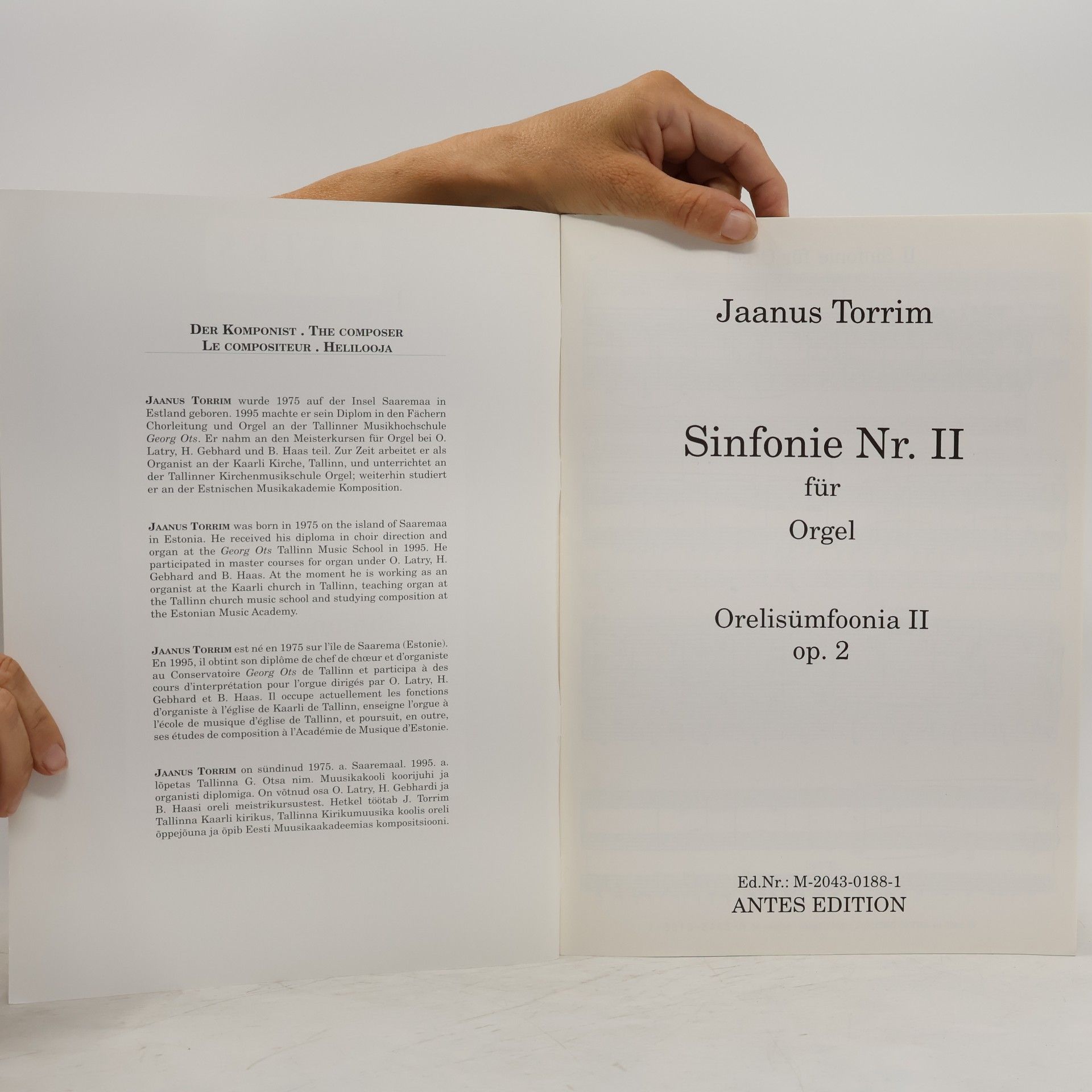 Jaanus Torrim Sinfonie Nr. II