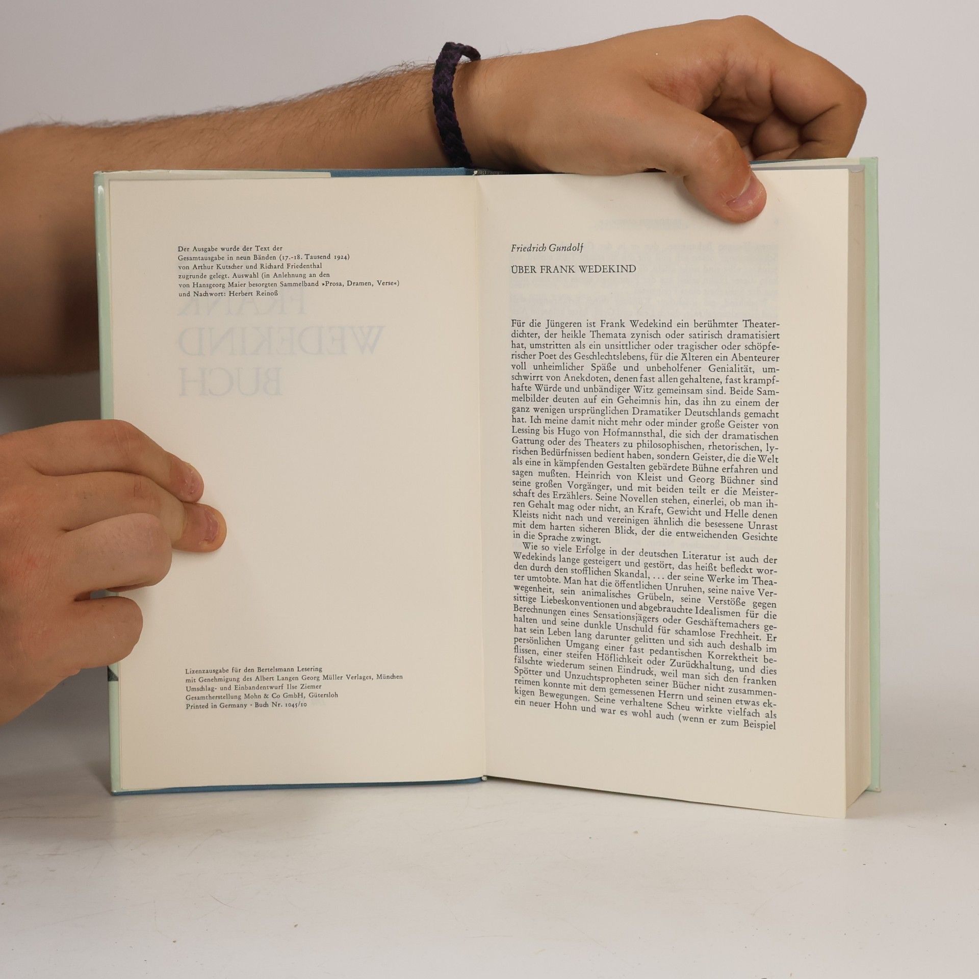 Frank Wedekind Das Frank Wedekind Buch