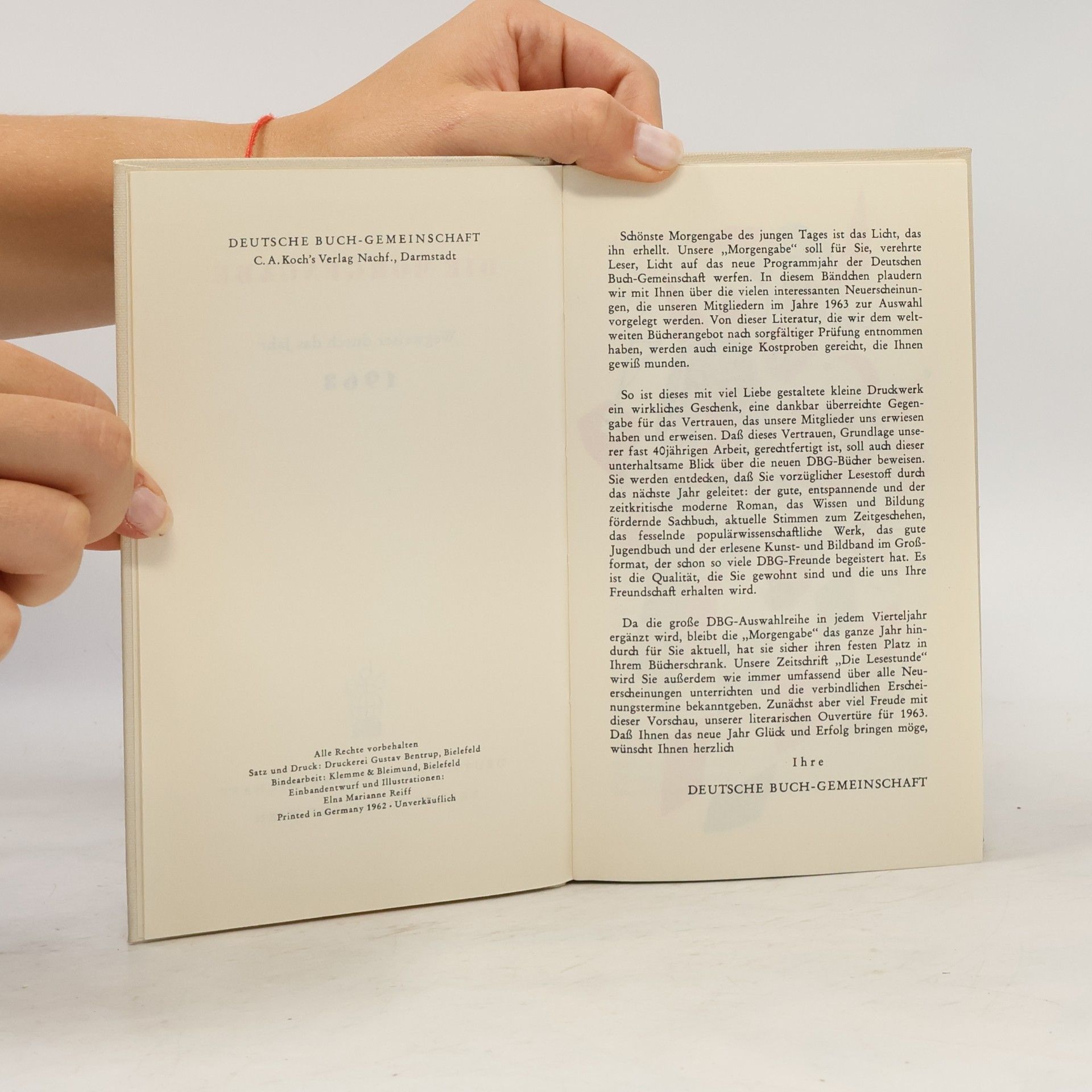 Autores varios Die Morgengabe 1963