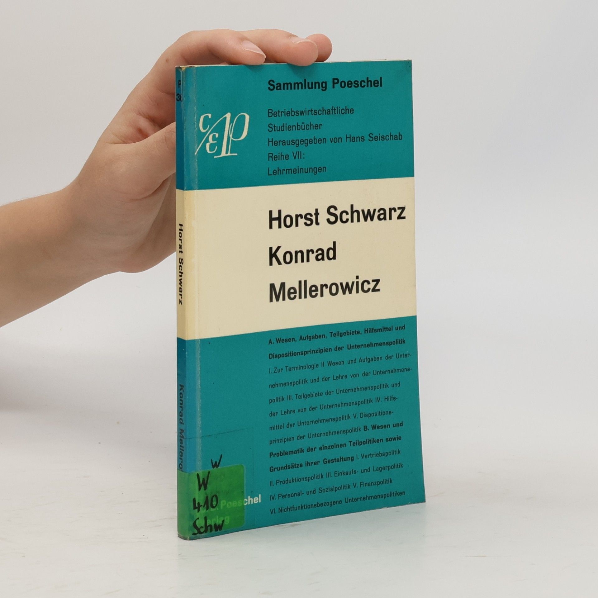 Horst Schwarz Konrad Mellerowicz