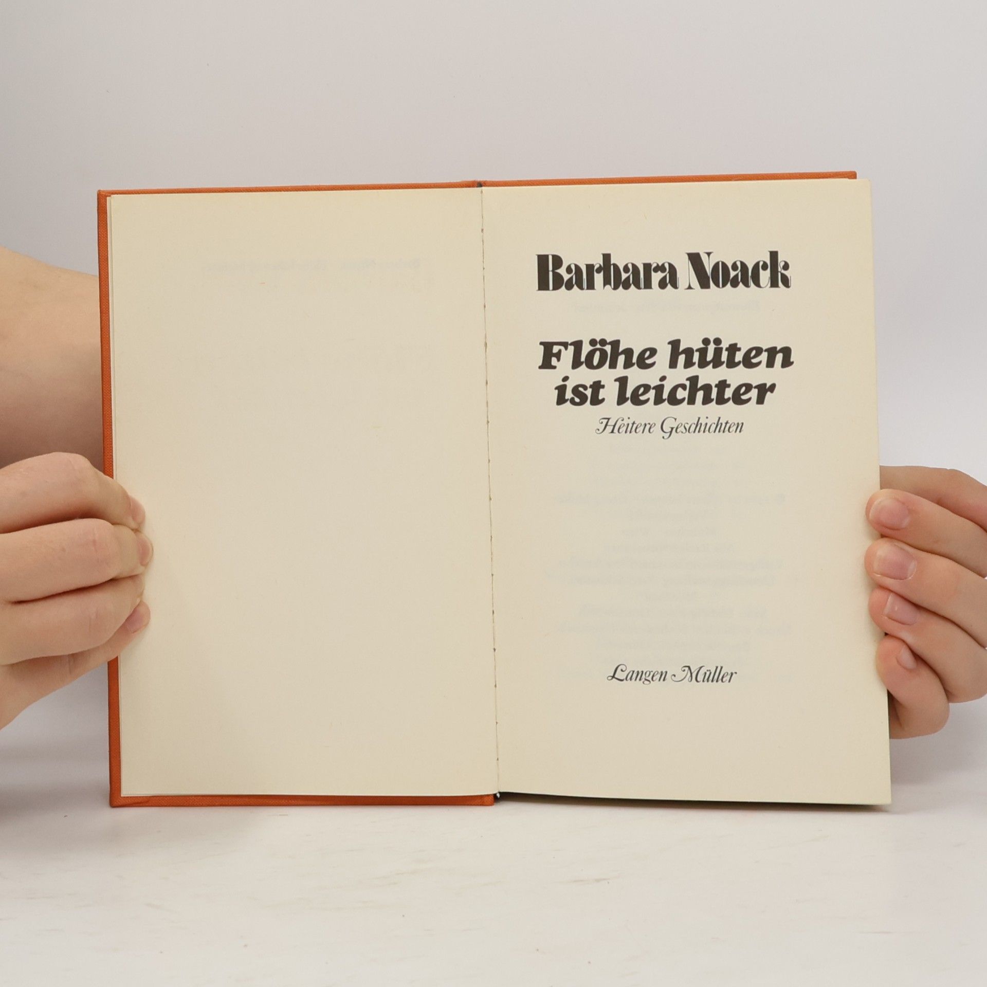 Barbara Noack Flöhe hüten ist leichter