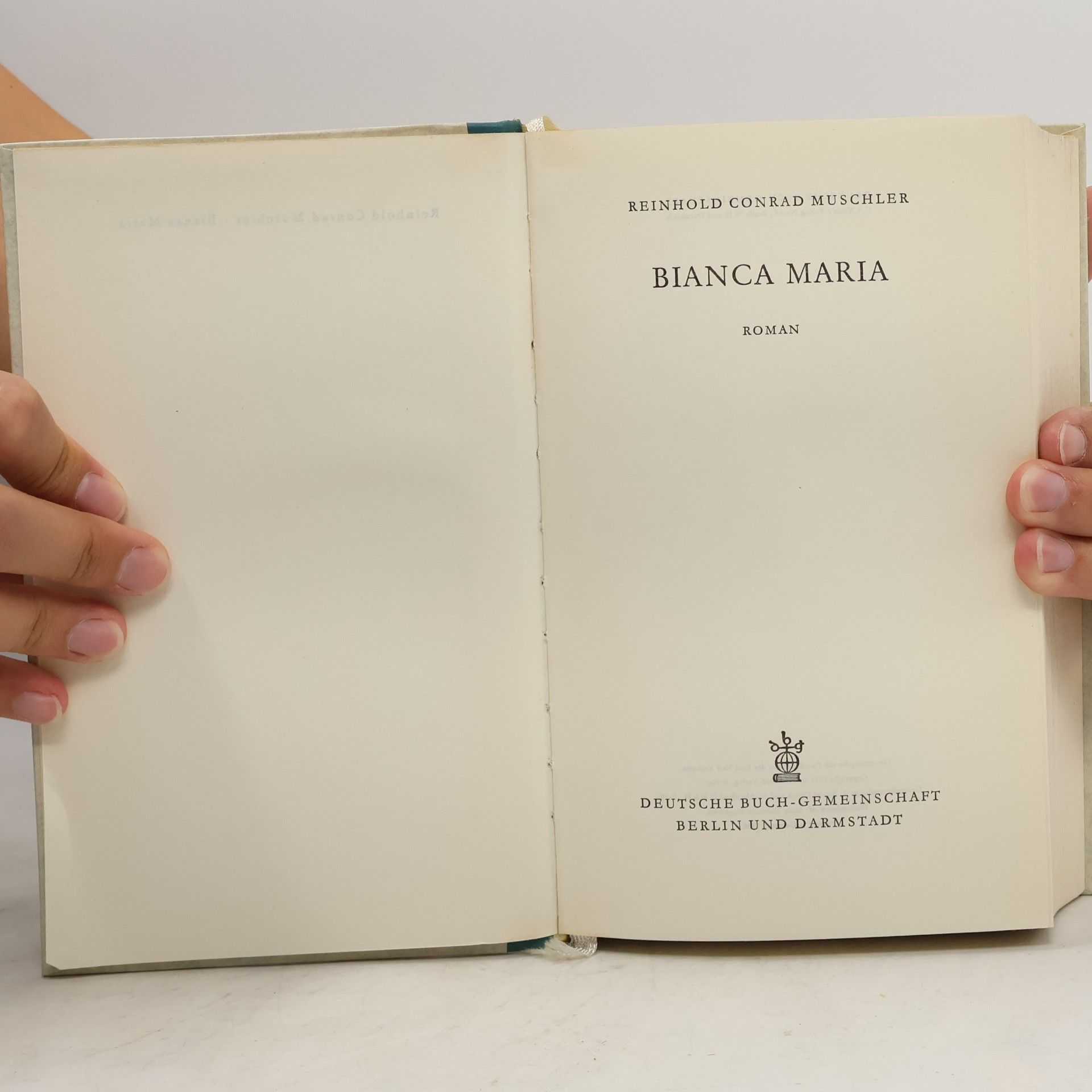 Reinhold Conrad Muschler Bianca Maria