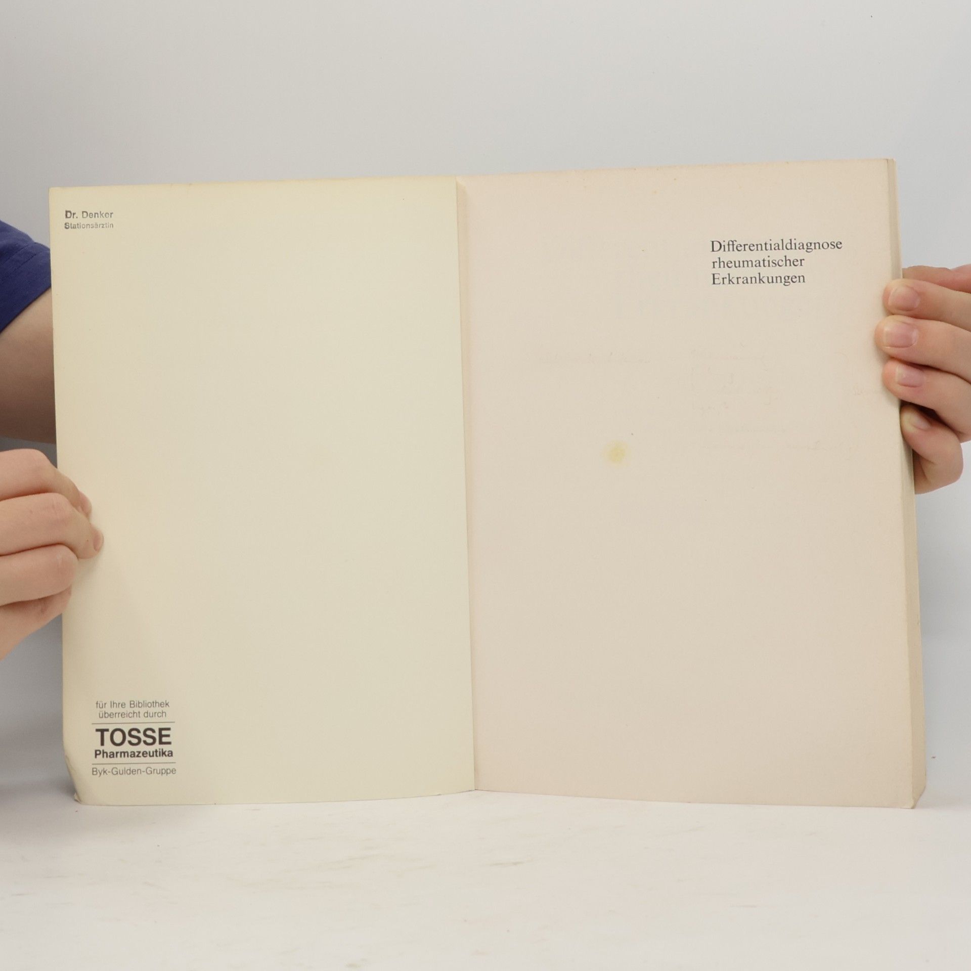 W. Müller Differentialdiagnose rheumatischer Erkrankungen
