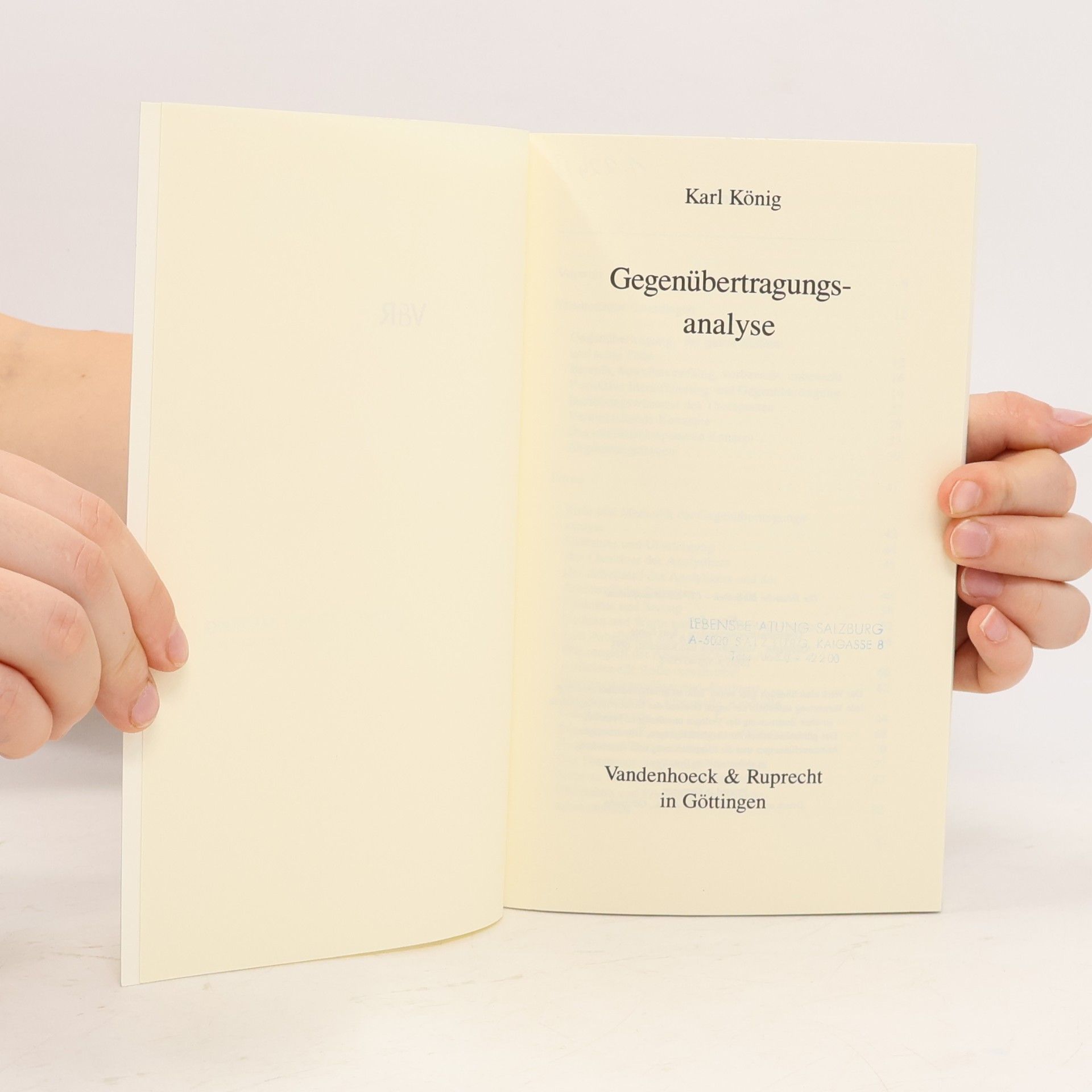 Karl König Gegenübertragungsanalyse