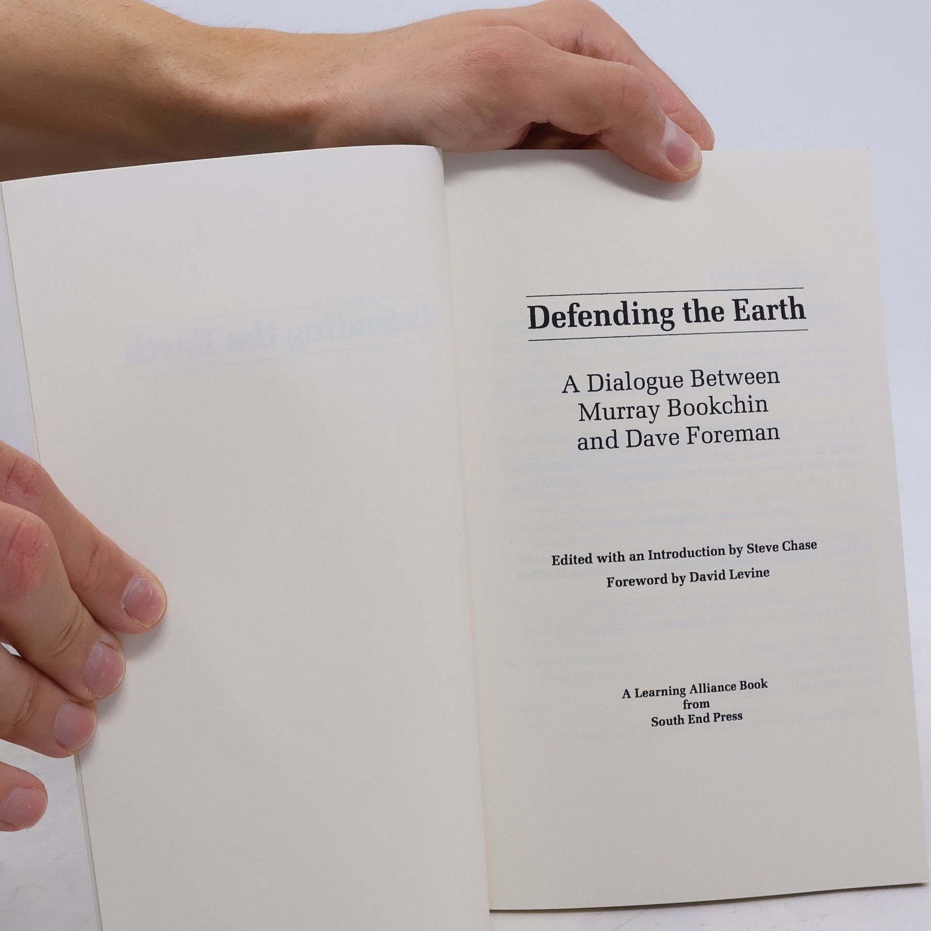 Murray Bookchin Defending the Earth