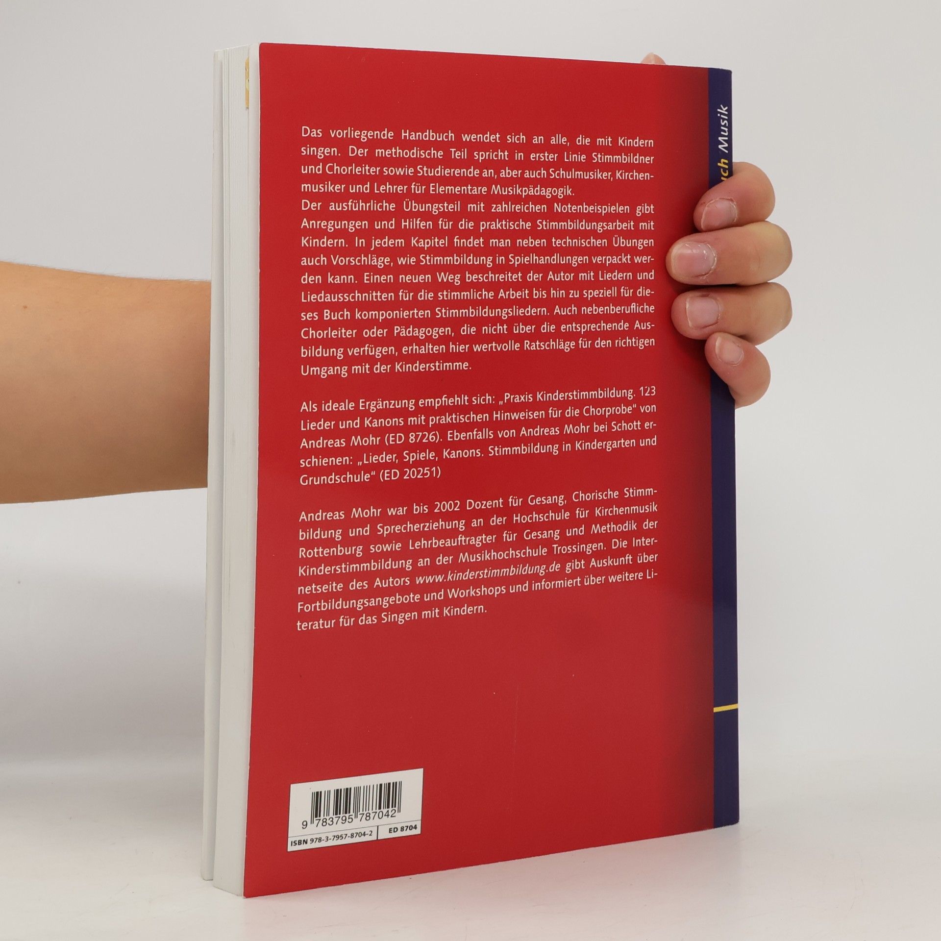 Marcus-Andreas Mohr Handbuch der Kinderstimmbildung