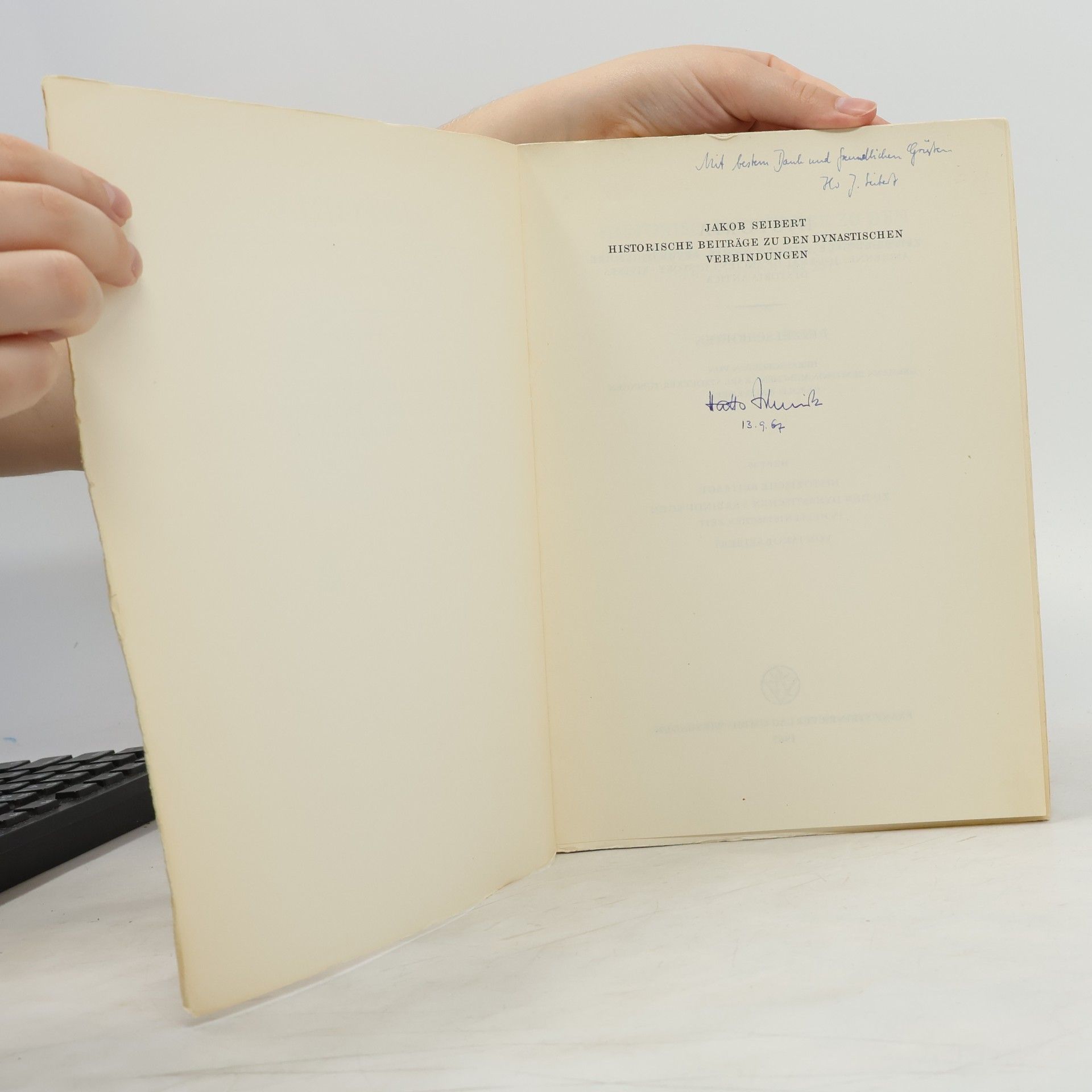 Jakob Seibert Historische Beiträge zu den dynastischen Verbindungen in hellenistischer Zeit