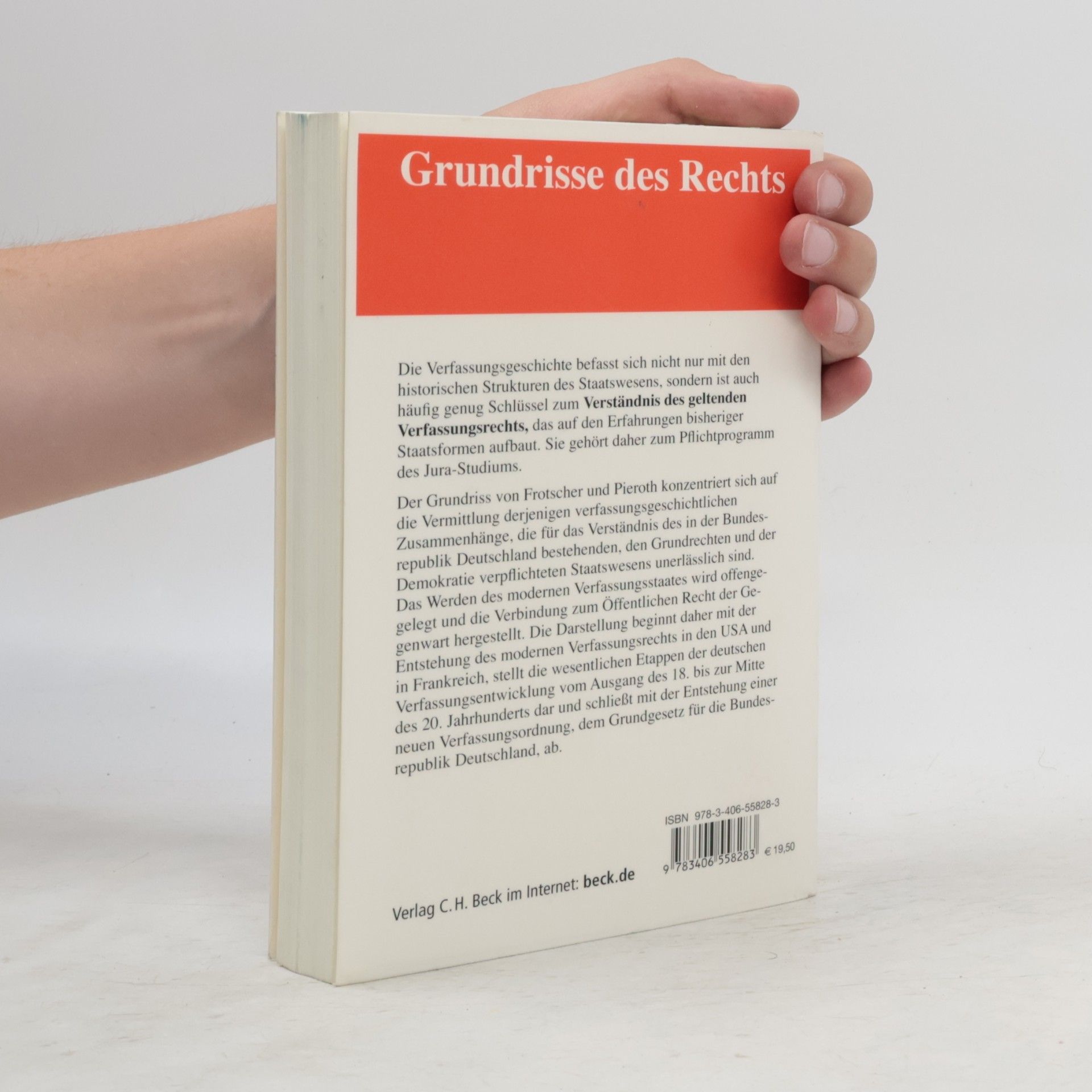 Werner Frotscher Grundrisse des Rechts: Verfassungsgeschichte - 6. Auflage