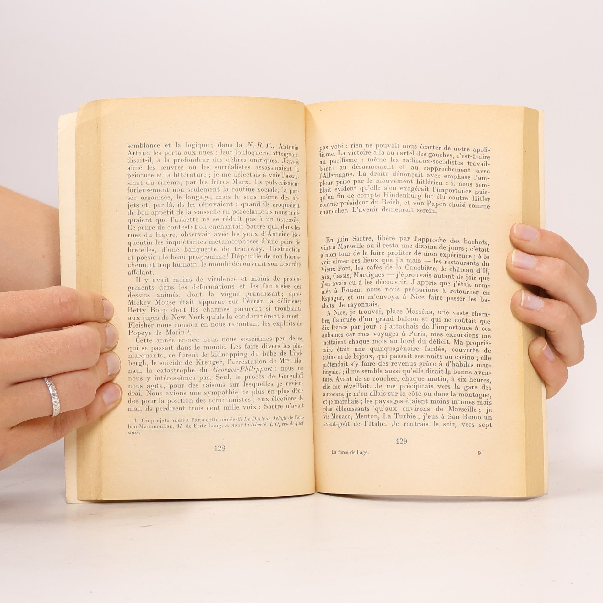 Simone de Beauvoir La force de l'âge I - Texte intégral