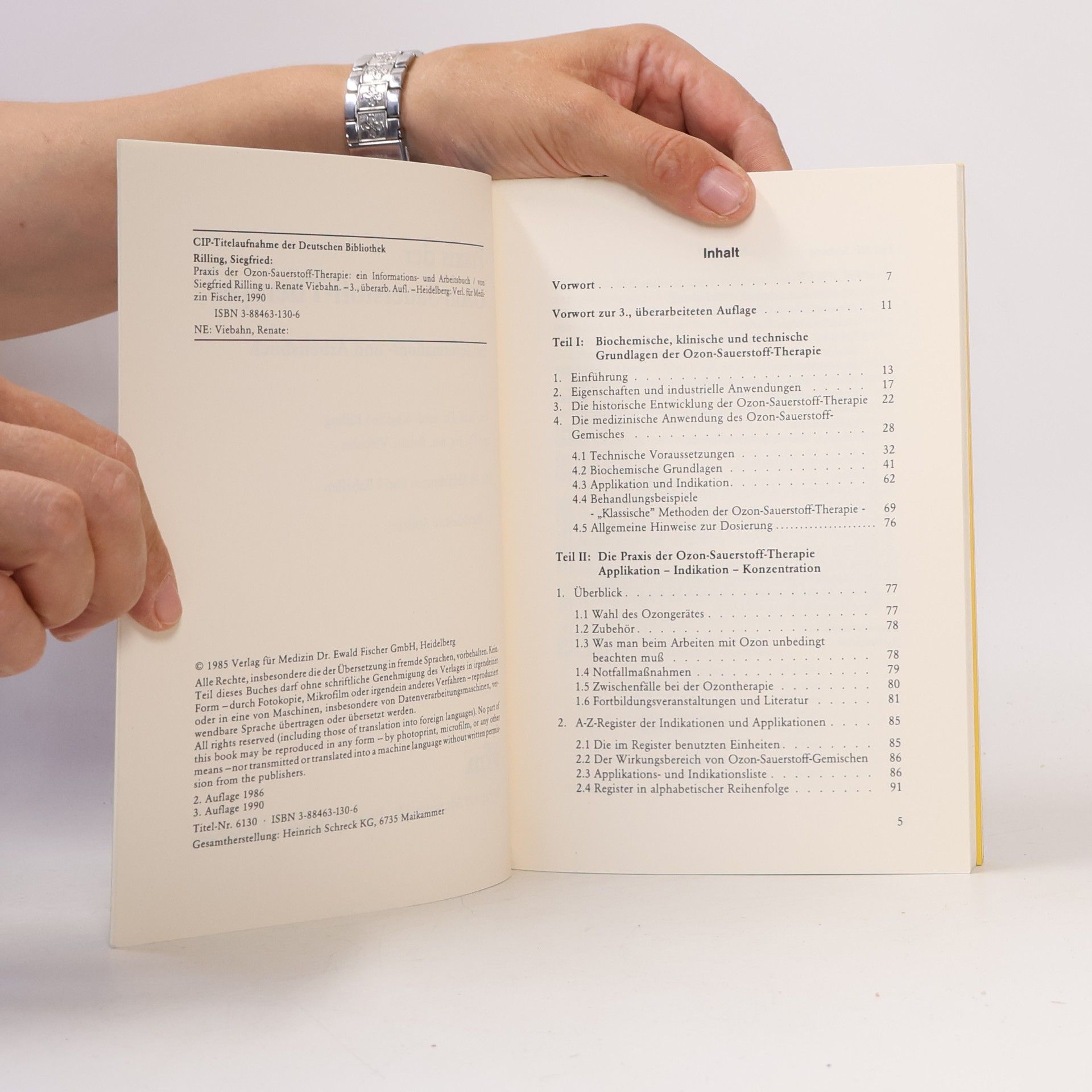 Siegfried Rilling Praxis der Ozon-Sauerstoff-Therapie