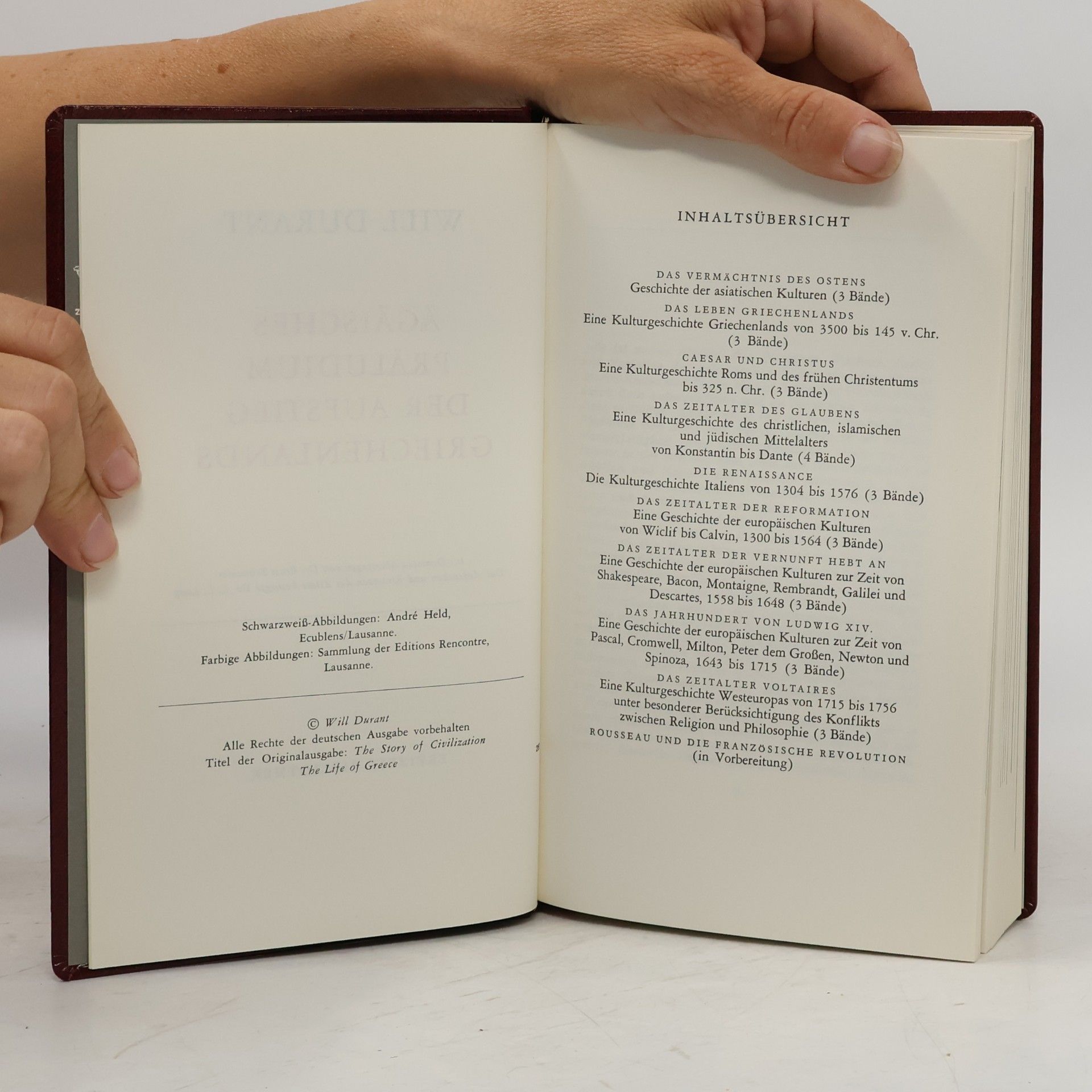 Will Durant Kulturgeschichte der Menschheit 4. Das leben Griechenlands