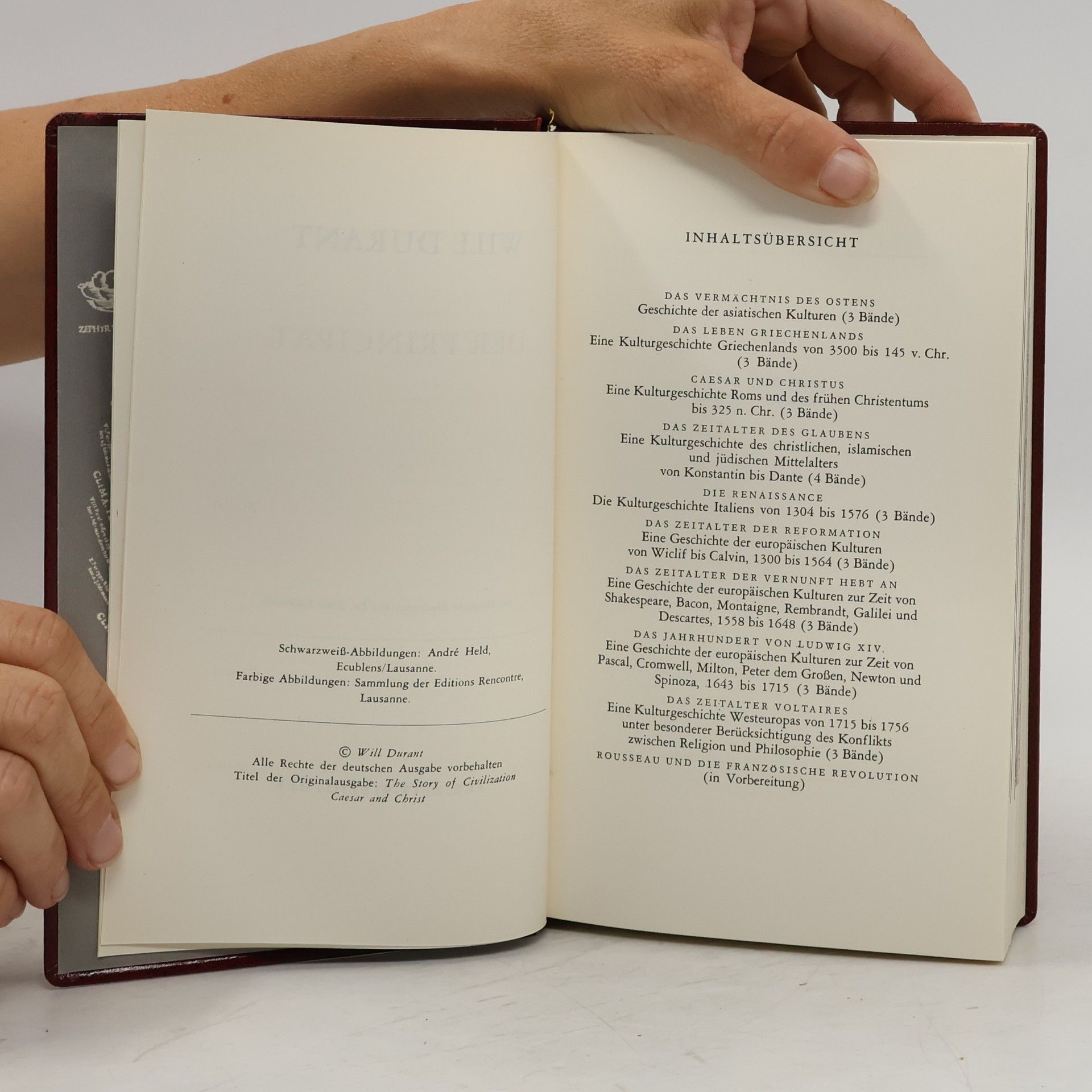 Will Durant Kulturgeschichte der Menschheit 8