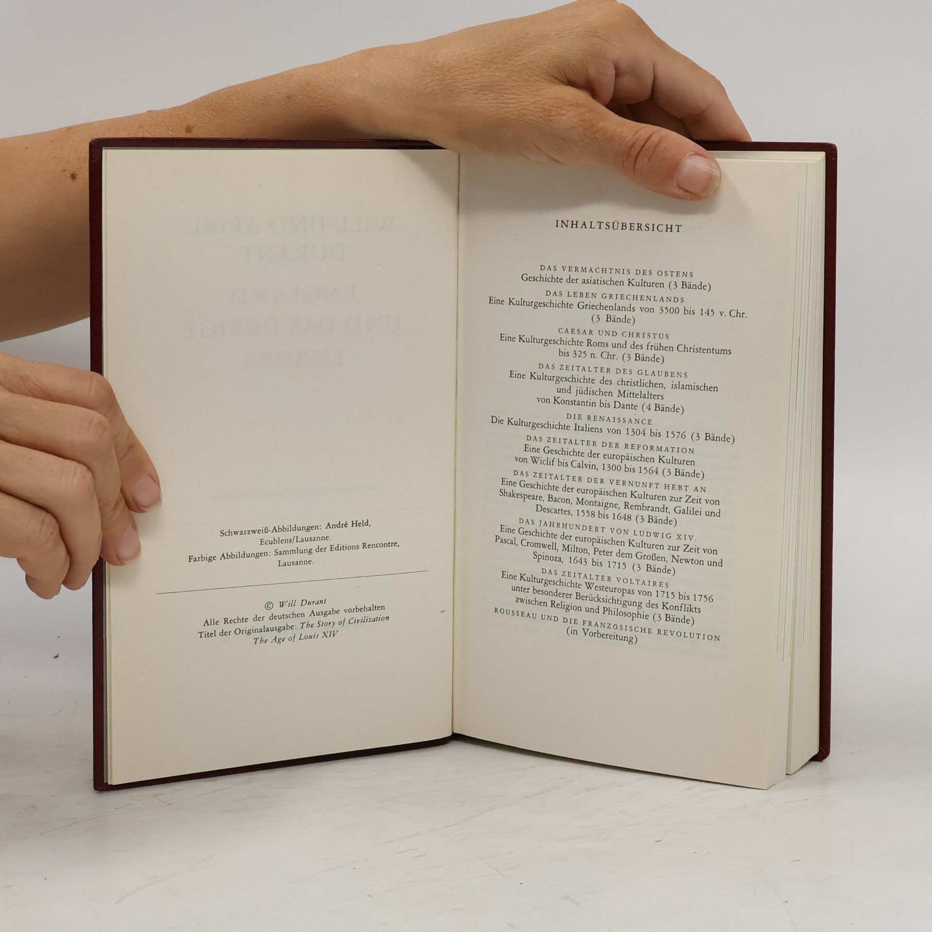 Will Durant Kulturgeschichte der Menschheit. Band 24. Das Jahrhundert von Ludwig XIV.
