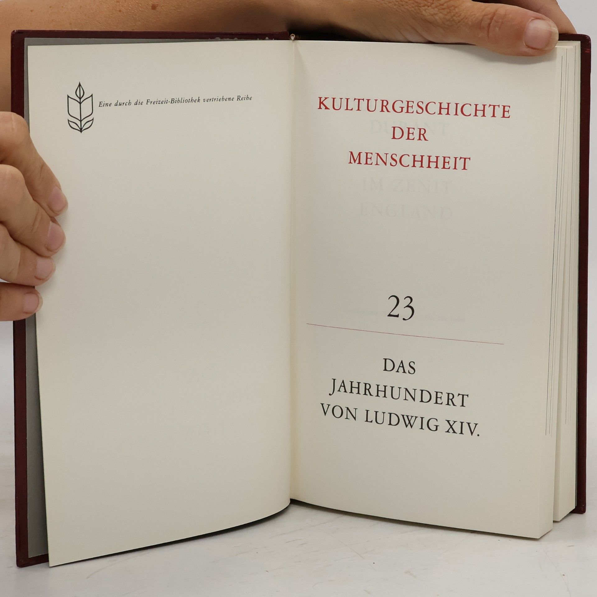 Will Durant Kulturgeschichte der Menschheit 23