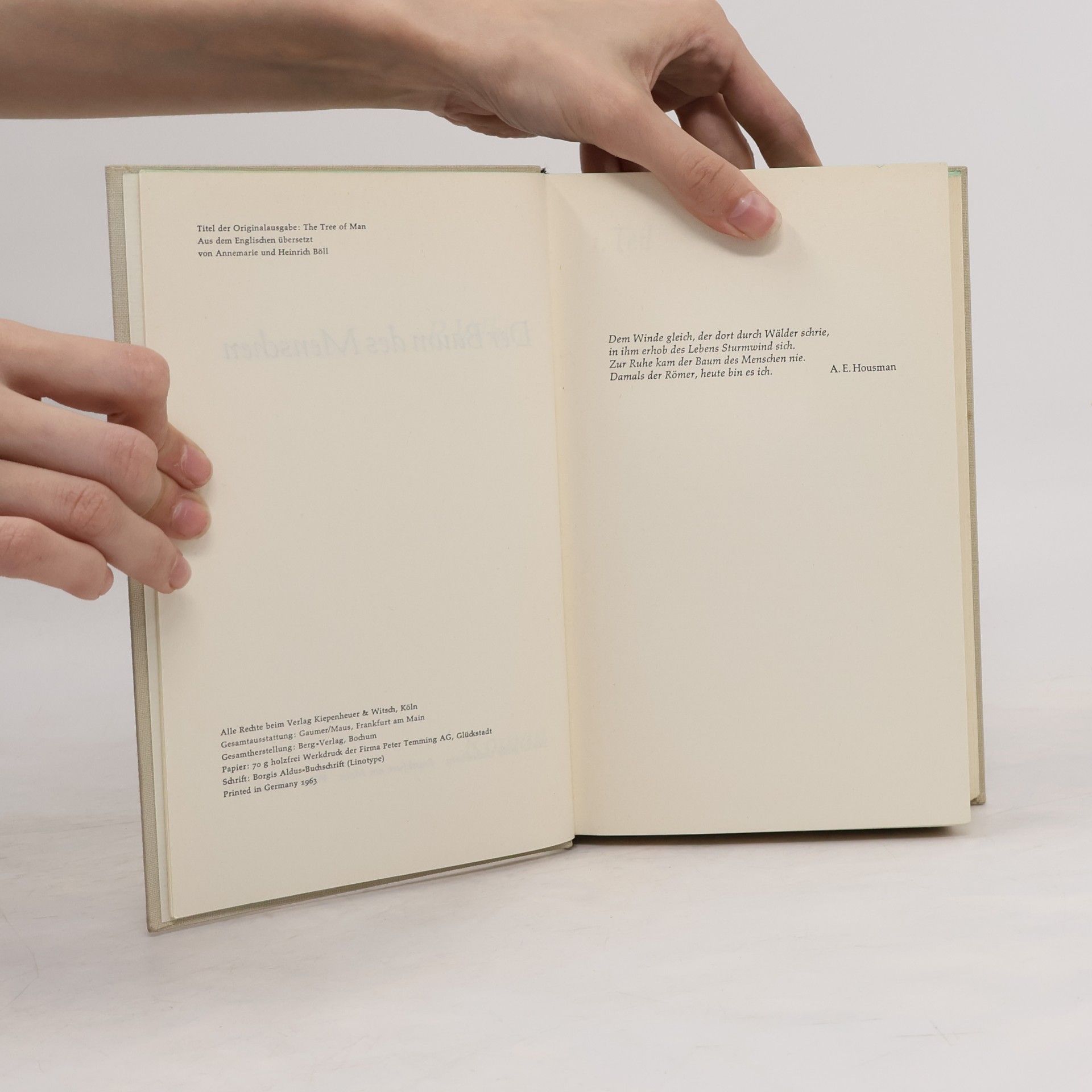 Patrick White Der Baum des Menschen