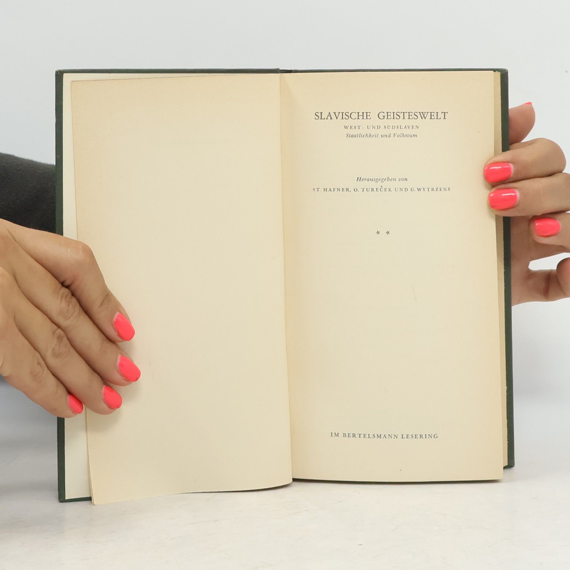 Stanislaw Hafner Slavische Geisteswelt II.