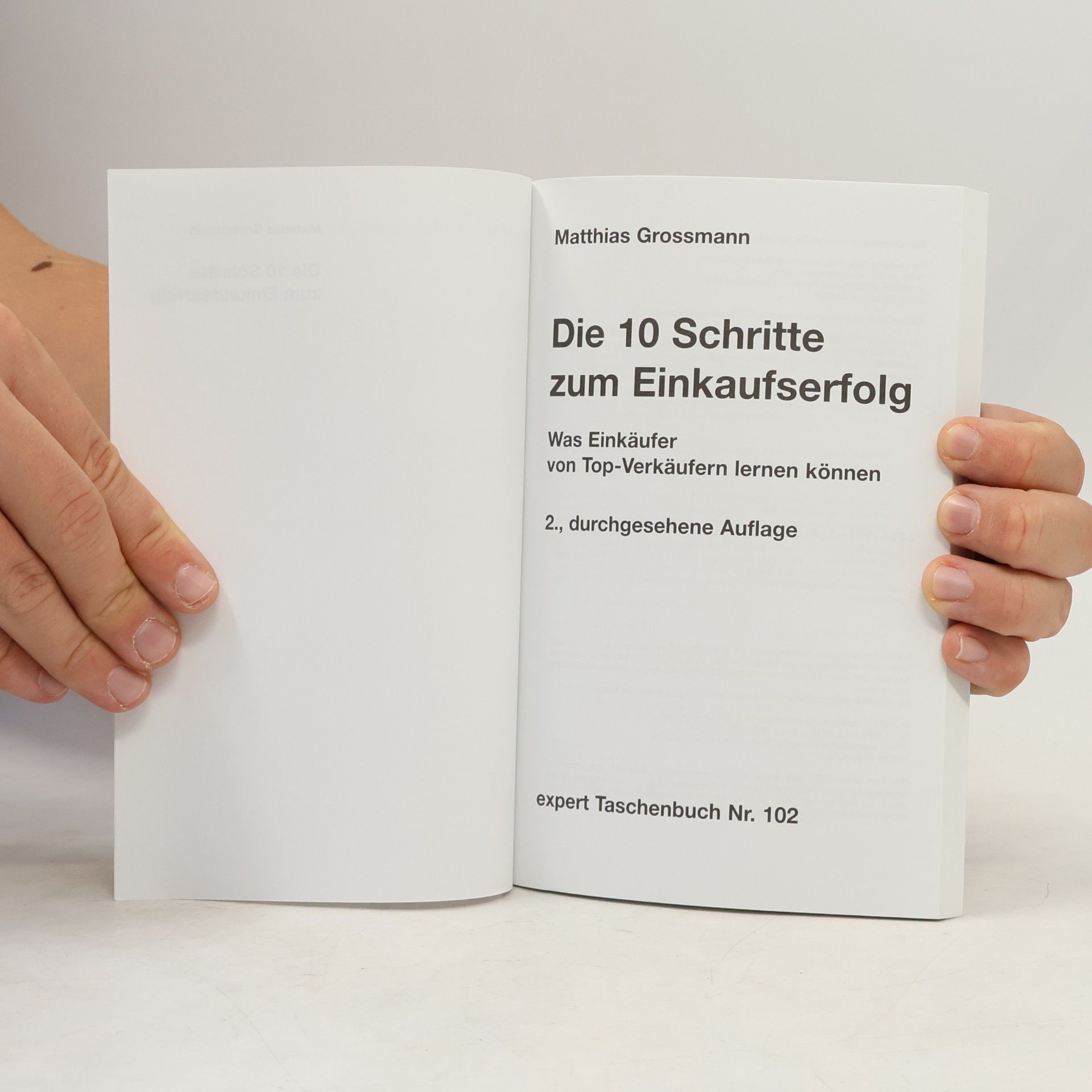 Matthias Grossmann Die 10 Schritte zum Einkaufserfolg
