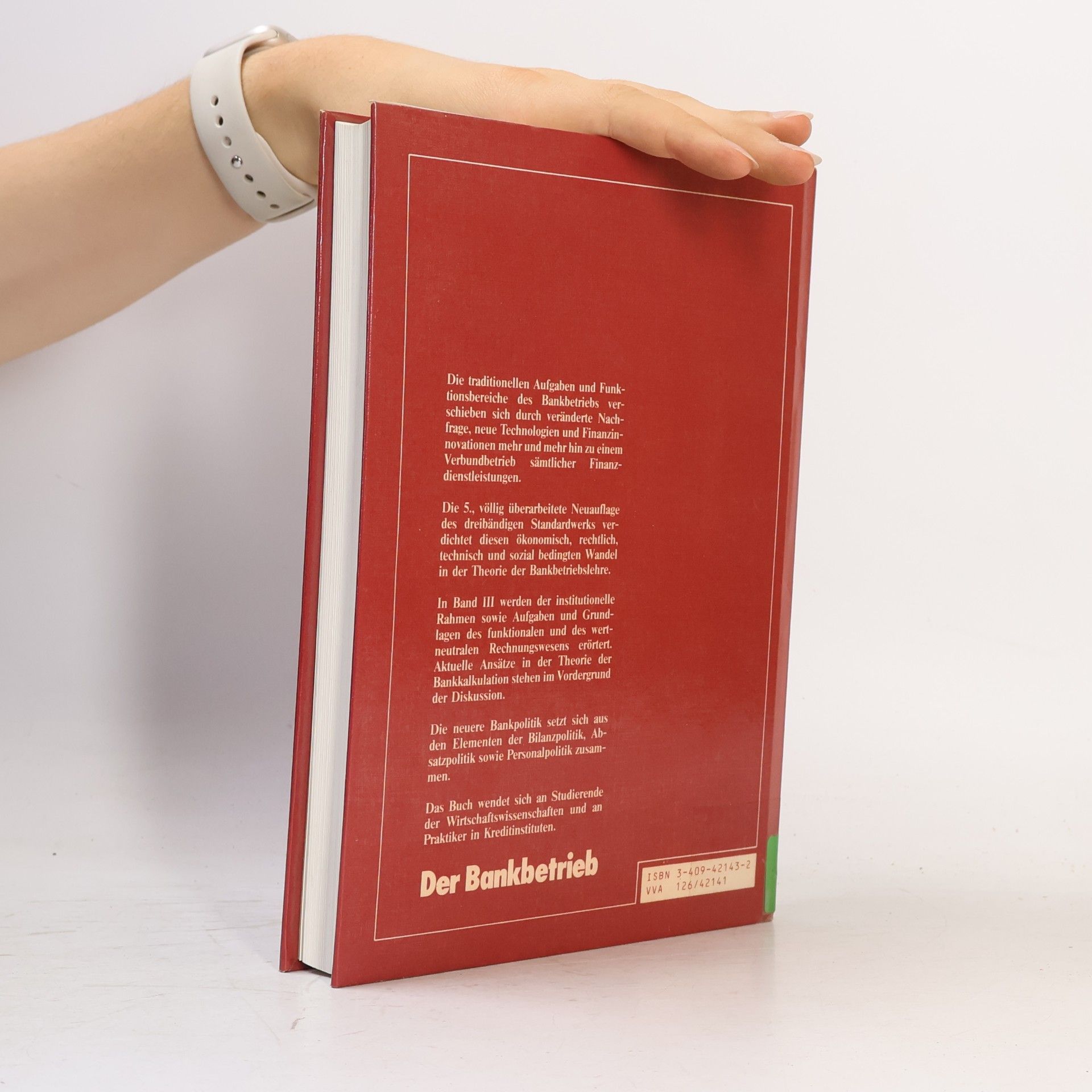 Karl Friedrich Hagenmüller Der Bankbetrieb - 5., völlig überarbeitete Auflage