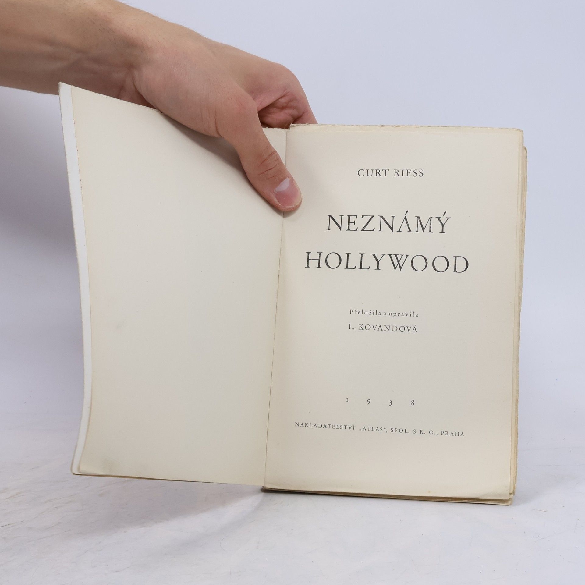Curt Riess Neznámý Hollywood