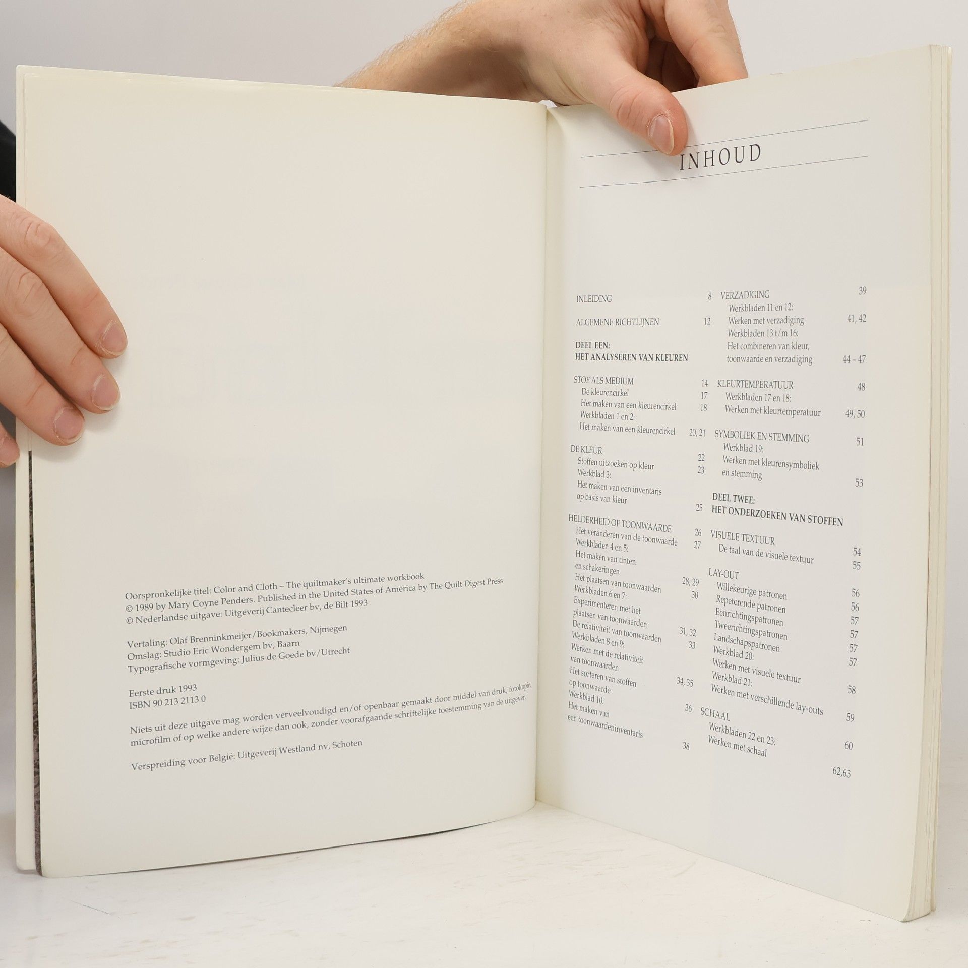 Kolektiv autorů Stoffen en kleur - Quilterswerkboek