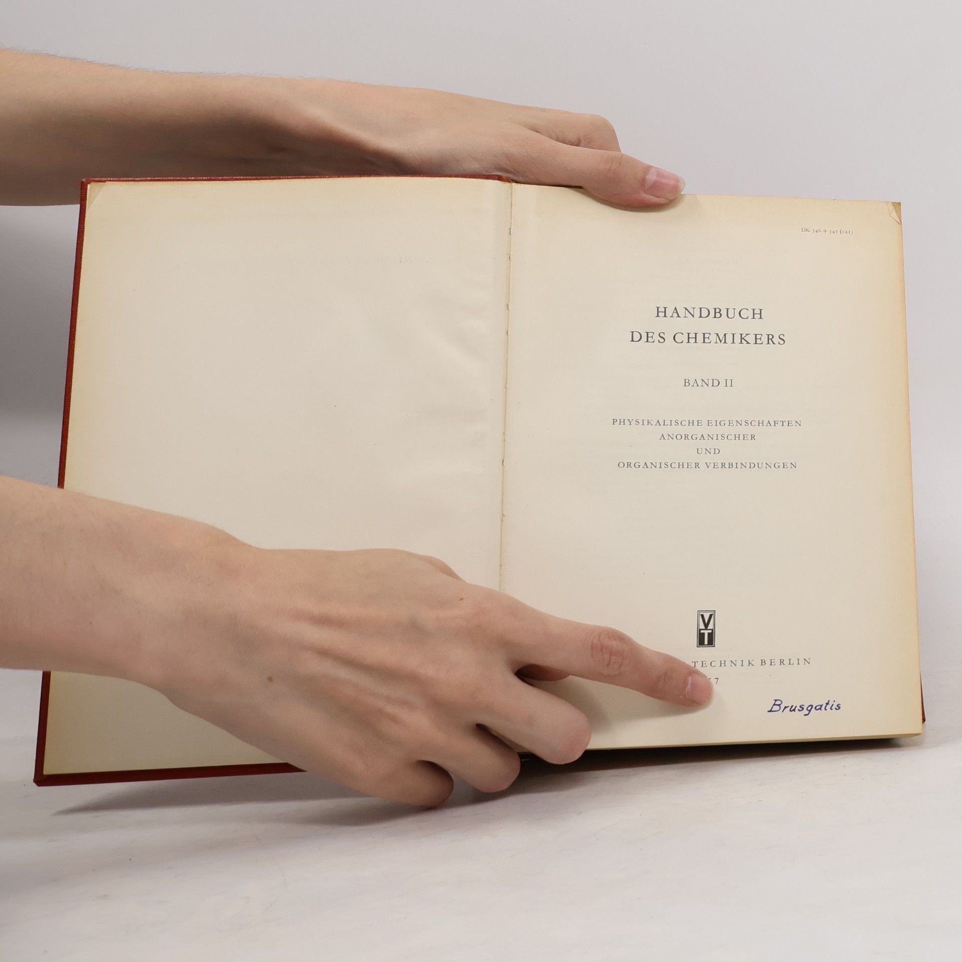 Autorenkollektiv Handbuch des Chemikers Band II
