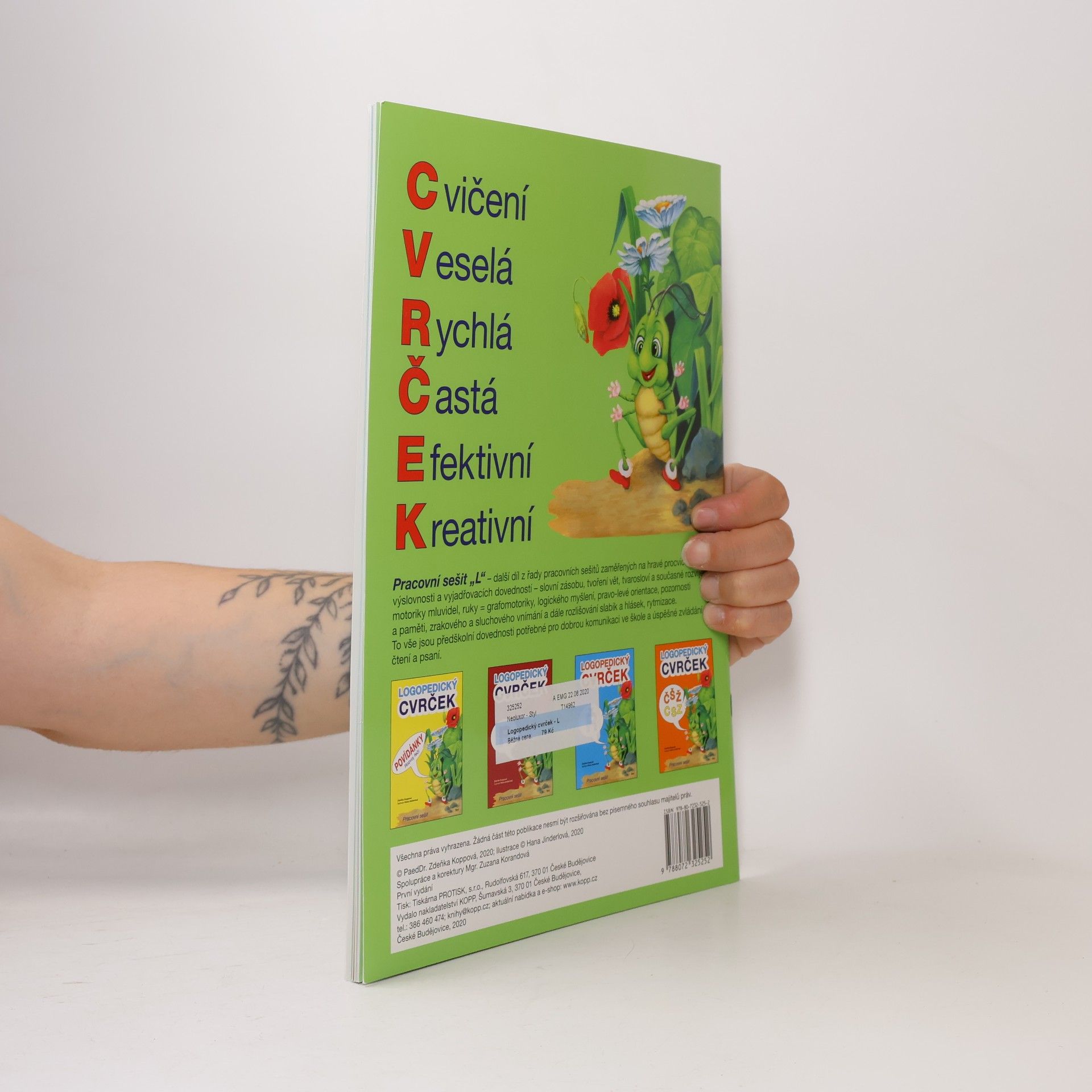 Hana Jinderlová Logopedický cvrček : pracovní sešit. L