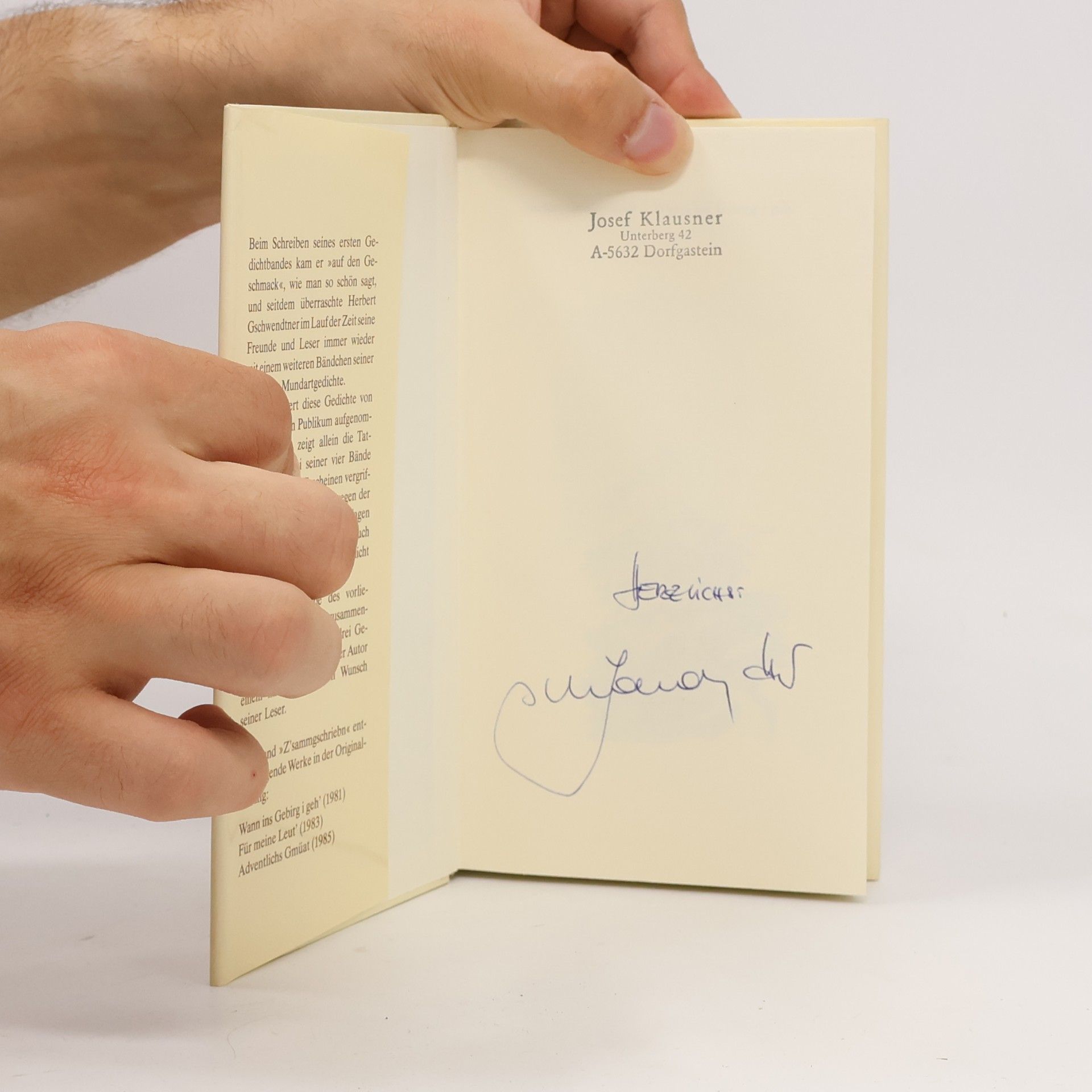 Herbert Gschwendtner Z'sammgschriebn